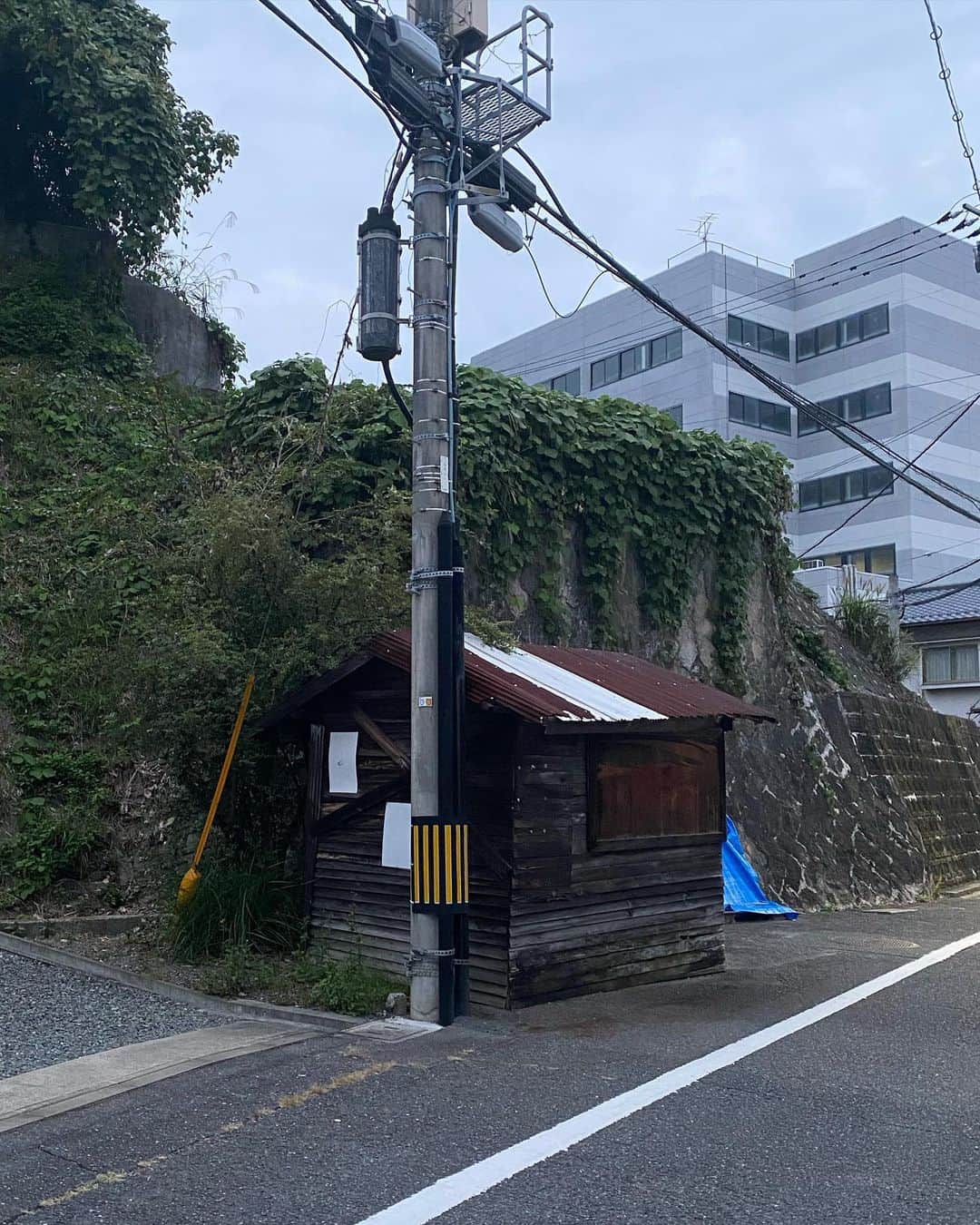 エドツワキさんのインスタグラム写真 - (エドツワキInstagram)「実家の玄関に飾られてる僕の作品と通学路にあった小屋(多分倉庫)。  #どちらも健在 #小さな家」10月5日 16時01分 - ed_tsuwaki