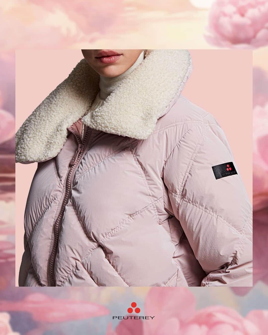ピューテリーのインスタグラム：「Warm and soft, comfy and snug: it’s the blossoming of a new feeling. #DreamProof #PeutereyAttitude #PeutereyFW23 #FW23」