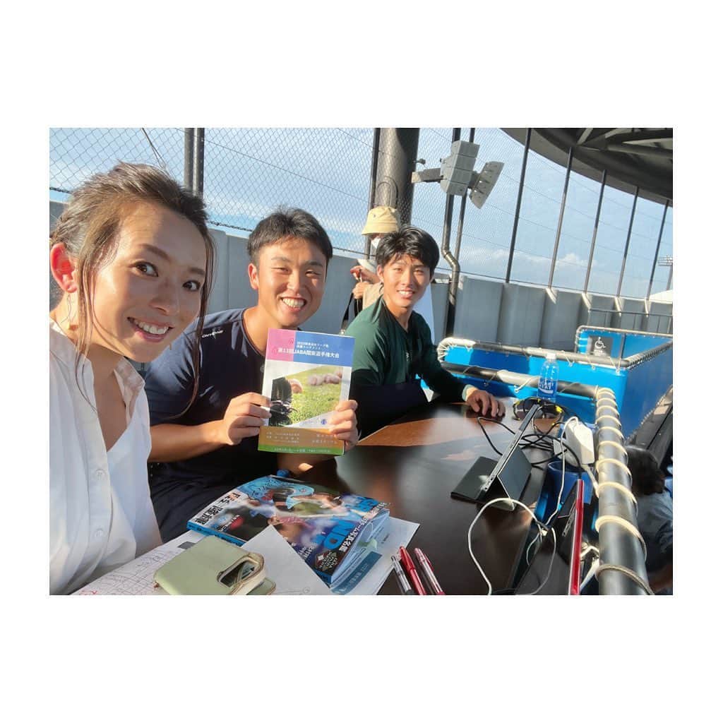 羽村亜美のインスタグラム：「本日は  #太田スタジアム　🏟️にて  第13回 JABA関東選手権大会～2023年関東選抜リーグ戦 決勝トーナメント～  日立製作所vs JR東日本  実況を担当させていただきました。  試合は 4ー1で  JR東日本が優勝！！ 関東ナンバー1の称号を得ました！  ゲスト改札に おなじみの #坂口雅久　さん☺️  いつもありがとうございます。 めちゃ勉強になります。  そして、なんと！  チームから お二人  JR東日本　から #北野樹　選手 #天理高校  日立製作所から  慶應義塾高校ー慶應義塾大学の #生井惇己 投手  にきて頂き、 選手情報や 試合展開について たくさんお話しいただきました！  チームの選手だからこそ 知ってるお話もりだくさんで すごく楽しかったです☺️  お二人ともお話しが上手い！🤩 ぜひ関東地区連盟の YouTubeからアーカイブ見てみてくださいね^_^  ありがとうございました！！  #エンジョイベースボール」