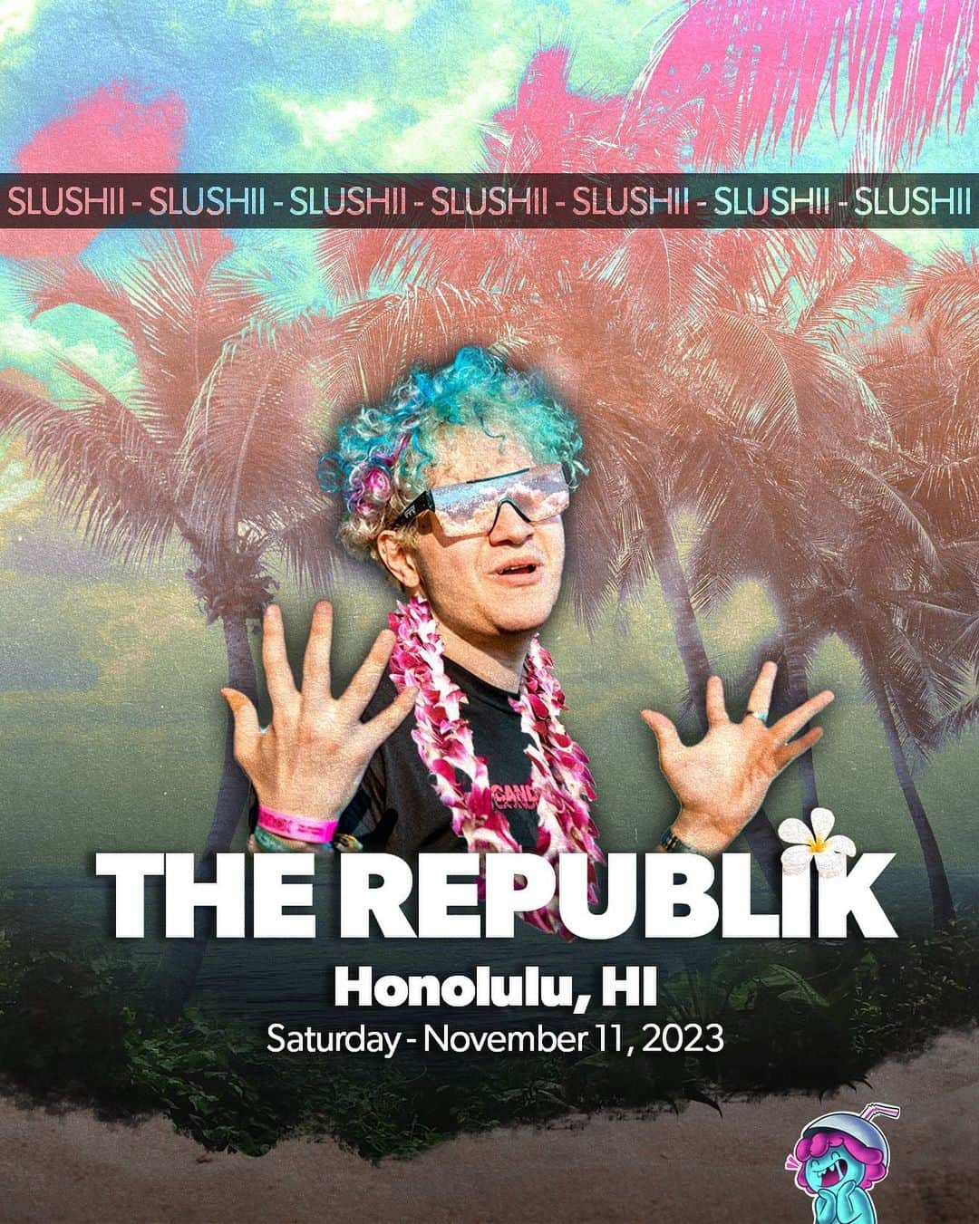 スラッシーのインスタグラム：「Can’t wait to get back out to Hawaii, performing Saturday November 11 at @jointherepublik, we’re putting on a 🔥🔥🔥 show!!  Who’s coming? 🤩  Ticket link in bio 🎟️」