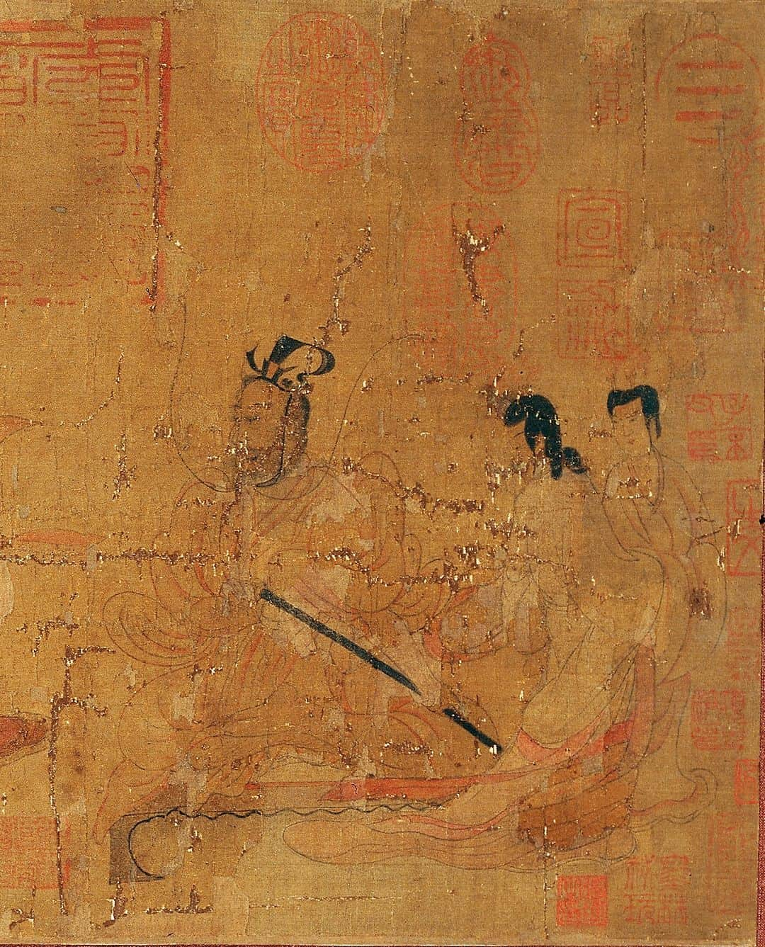 大英博物館さんのインスタグラム写真 - (大英博物館Instagram)「This three-metre-long handscroll illustrates the ‘Admonitions of the Instructress to the Court Ladies’ 📜   The Admonitions Scroll depicts a poetic text composed by an official Zhang Hua (about AD 232–300) aimed at correcting the behaviour of an empress.  Throughout nine scenes, Hua criticises and reprimands the excessive behaviour of Empress Jia, who was accused of using her influence to manipulate the emperor and murder rivals.  The poem was originally used to educate women at court on how to behave according to Confucian principles – the protagonist of the story is the court instructress who guides the women of the imperial family.  The Scroll carries inscriptions by later collectors including the Qianlong emperor (r. 1736–1795). Originally a handscroll, the painting and later inscriptions were separated and mounted onto panels in 1914.   Due to conservation precautions, it can only be displayed for six weeks a year.  📜 The scroll will be on display from 5 October until 15 November in Room 91a of the Museum. Due to popular demand, we have introduced a free timed ticketing system to see the scroll – find out more via the link in our bio.  🔎 Traditionally attributed to Gu Kaizhi (AD 345–406), 'The Admonitions Scroll' ('Admonitions of the Instructress to the Court Ladies'). Handscroll painting, China, 5–7th century AD.   #BritishMuseum #ChinesePainting #AdmonitionsScroll」10月5日 18時00分 - britishmuseum