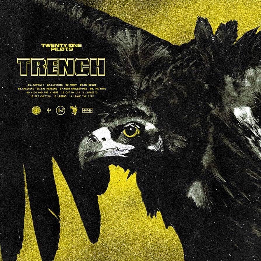 Rock Soundのインスタグラム：「Twenty One Pilots released 'Trench' five years ago today  It has since been certified Platinum in the US  What's your favourite track on the album?  #twentyonepilots #twentyønepiløts #tylerjoseph #joshdun #alternative」