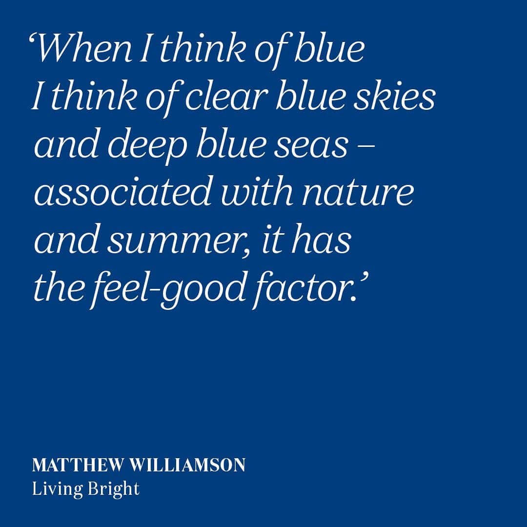 マシューウィリアムソンさんのインスタグラム写真 - (マシューウィリアムソンInstagram)「BLUE」10月5日 18時34分 - matthewwilliamson