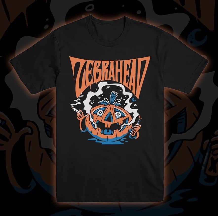 Zebraheadのインスタグラム：「For anyone looking to improve their selection of Holiday attire....don't forget we have this wonderful HALLOWEEN shirt?  it would seem all sizes are in stock as well....  Link to store in bio  Or type this whole thing out below…it could be fun?  https://zebrahead.myshopify.com/collections/t-shirts/products/halloween-tshirt」