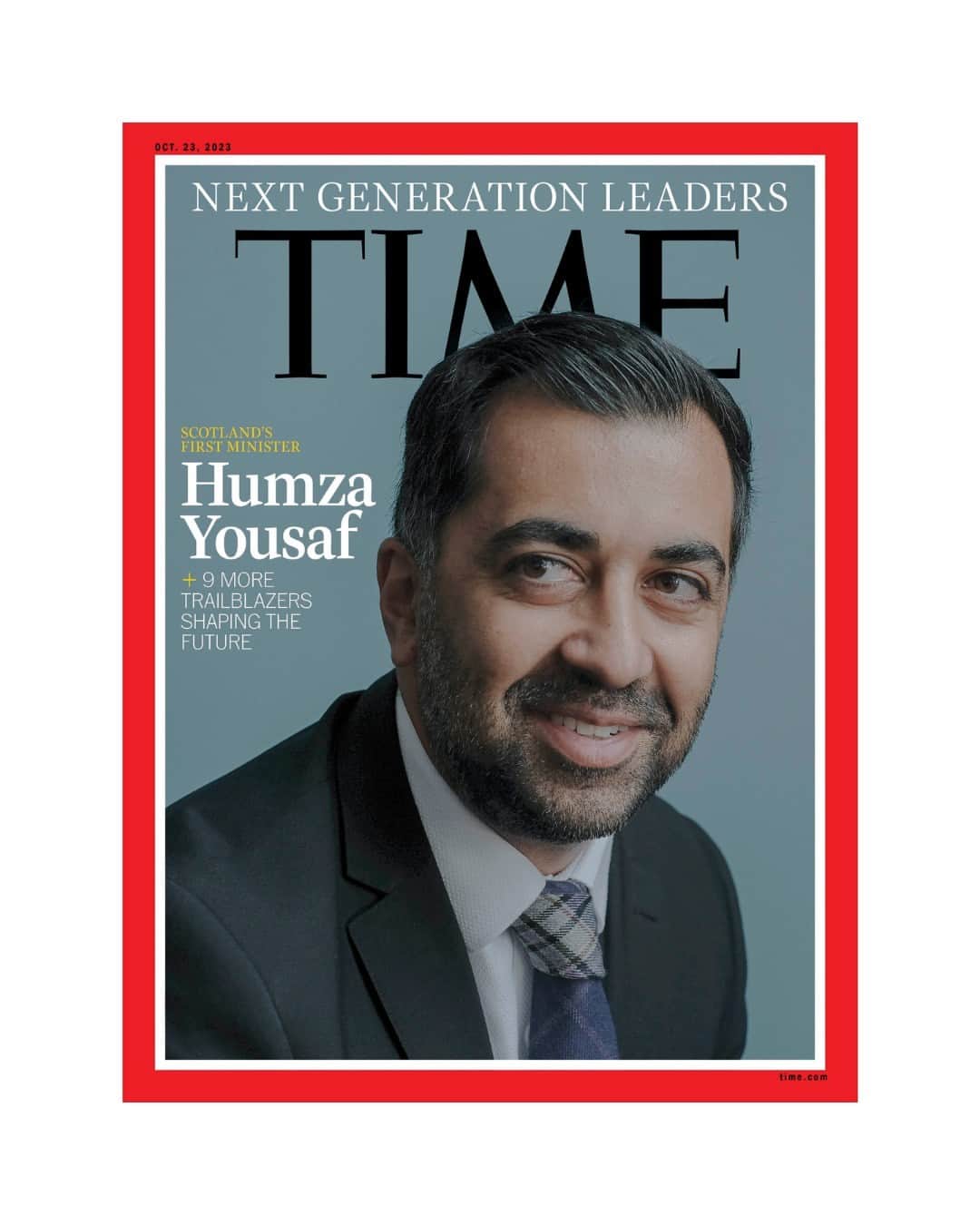 TIME Magazineのインスタグラム：「Meet @humzayousaf, the new face of Scottish independence.  On the afternoon of March 28, Humza Yousaf entered Bute House, the four-story Georgian townhouse in Edinburgh that serves as the official residence of the First Minister of Scotland.   Earlier that day, he had been formally elected to that position by his peers in the Scottish Parliament, making him the first Muslim politician ever elected to lead a Western democracy, as well as the first non-white and youngest Scottish leader. As proud as Yousaf is to have broken these barriers, he says it’s not something he dwells on—perhaps because there are too many other pressing issues competing for his attention, like Scottish independence.  At the link in bio, learn what Yousaf is hoping to accomplish and why he predicts for the SNP.  Photographs by Gabriella Demczuk (@gdemczuk) for TIME」