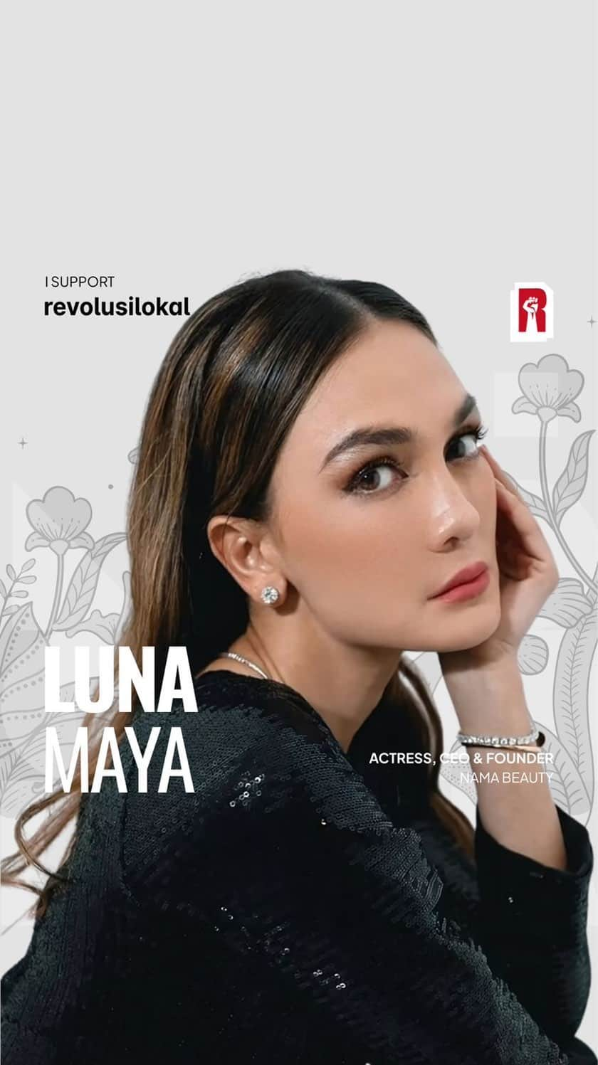 ルナ・マヤのインスタグラム：「Hai! @lunamaya supports Revolusi Lokal 🇮🇩 Brand Lokal jangan menyerah, harus punya “Uniqueness”. Dan wajib support sesama, kalo bukan kita, siapa lagi :)  kameraman : @raymondchins」