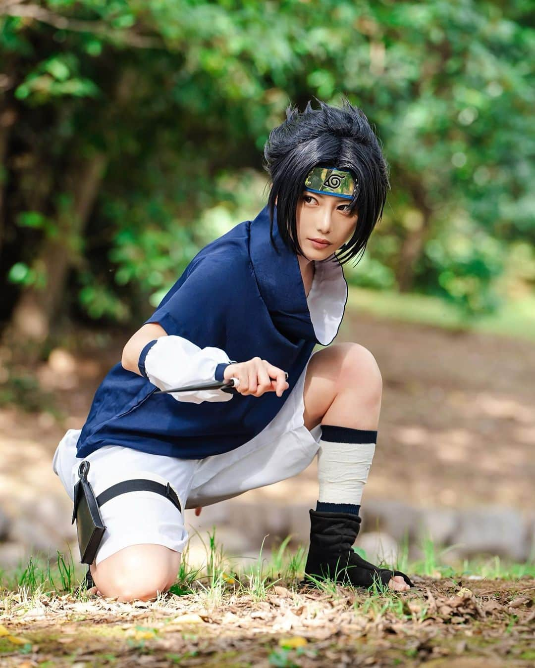 篠崎こころのインスタグラム：「NARUTO アニメ20周年　 おめでとう🍃💙  #NARUTO #cosplay」