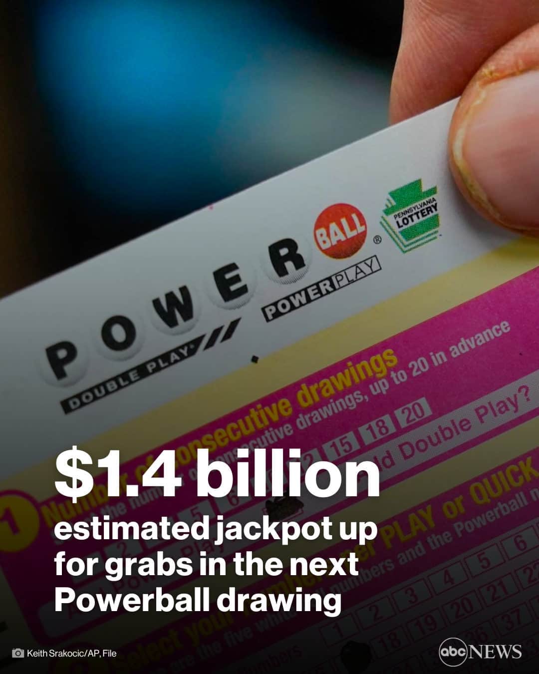 ABC Newsさんのインスタグラム写真 - (ABC NewsInstagram)「The Powerball frenzy was in full swing Wednesday as potential billionaires were lining up at kiosks across the nation with dreams of winning the $1.2 billion jackpot up for grabs.  But, no one managed to clinch the prize, pushing the new Powerball estimated total to $1.4 billion in Saturday's drawing. #News #Lottery #Powerball」10月5日 22時00分 - abcnews