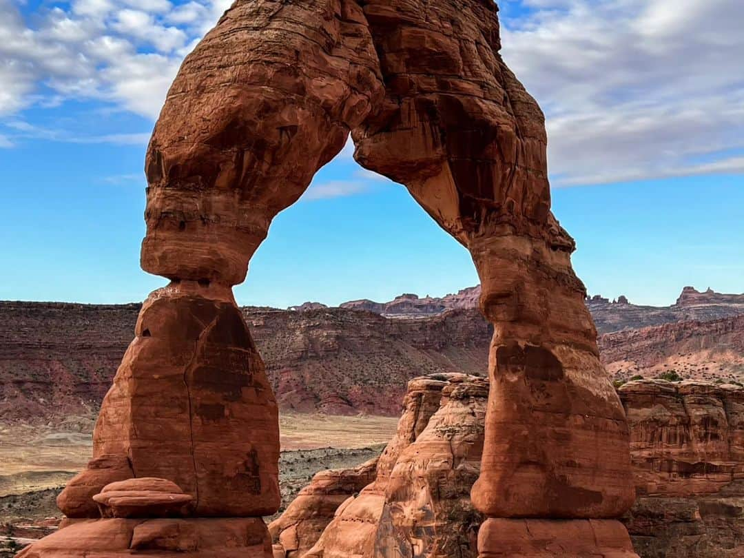 メッテ・グラスゴワールさんのインスタグラム写真 - (メッテ・グラスゴワールInstagram)「Fra Canyonlands til Arches Nationalpark. Vi har nu været igennem 'The big five' i Utah (Zion, Bryce, Capitol, Canyonlands og Arches). Og alle af dem var lige smukke på deres helt egen unikke måde 😍」10月5日 22時30分 - mette_graversgaard