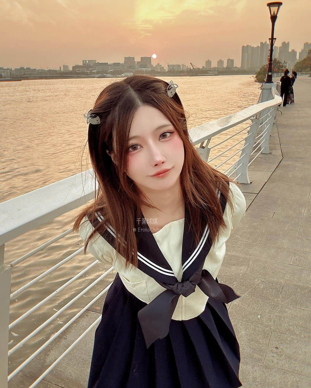 EROKOさんのインスタグラム写真 - (EROKOInstagram)「#セーラー服」10月5日 22時37分 - erokochiba