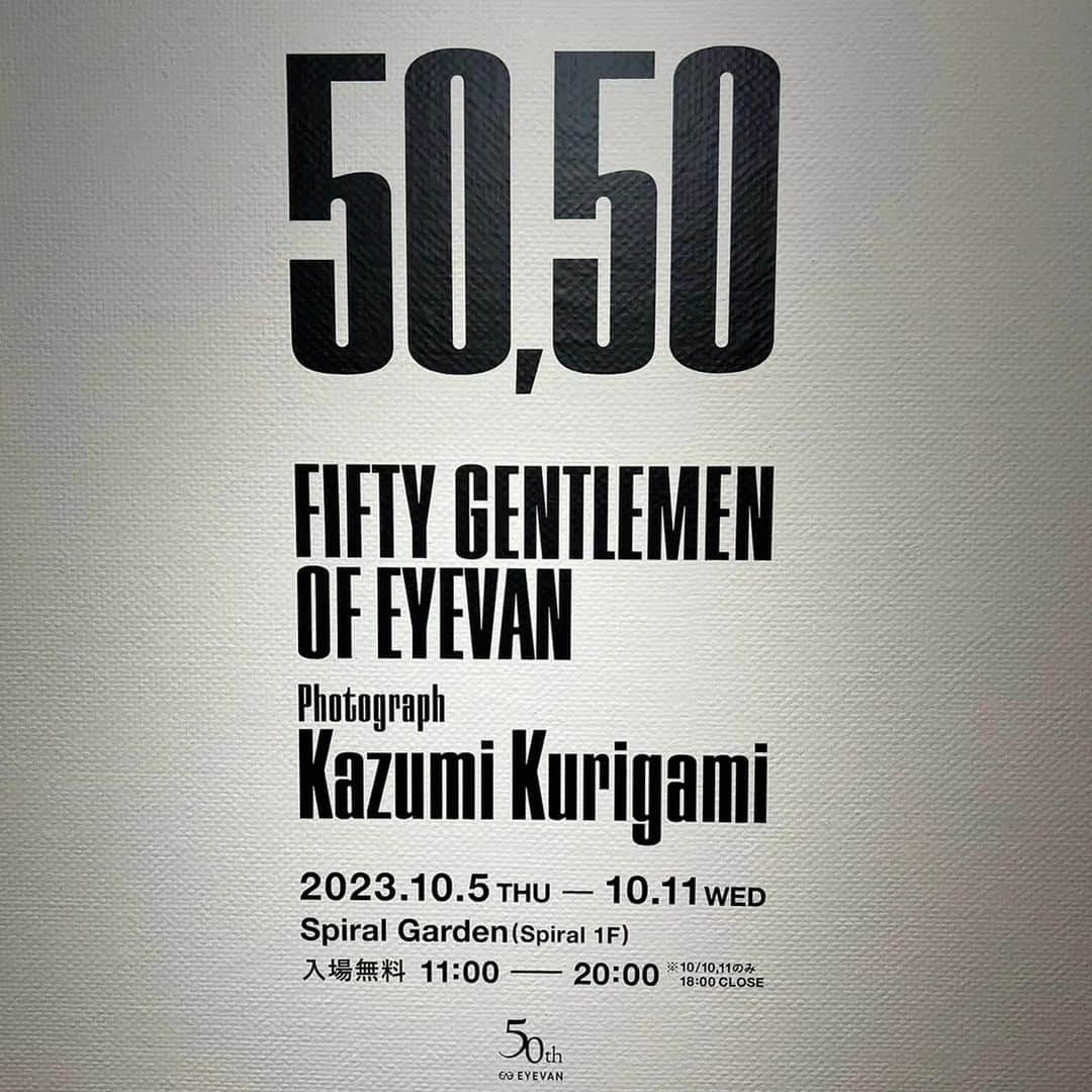 市川染五郎さんのインスタグラム写真 - (市川染五郎Instagram)「アイヴァン設立50周年記念写真集発売を記念し、写真展「50,50 FIFTY GENTLEMEN OF EYEVAN」が東京・青山スパイラルガーデン1Fにて開催中。(10/5〜11まで）  #市川染五郎 #SomegoroIchikawa #操上和美 #EYEVAN #アイヴァン #スパイラルガーデン」10月5日 22時40分 - somegoro_official