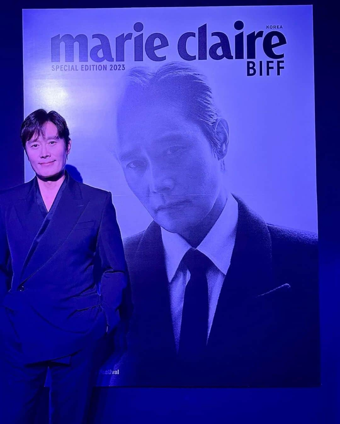 イ・ビョンホンのインスタグラム：「Marie Claire Asia Star Awards @marieclairekorea #2023BIFF」