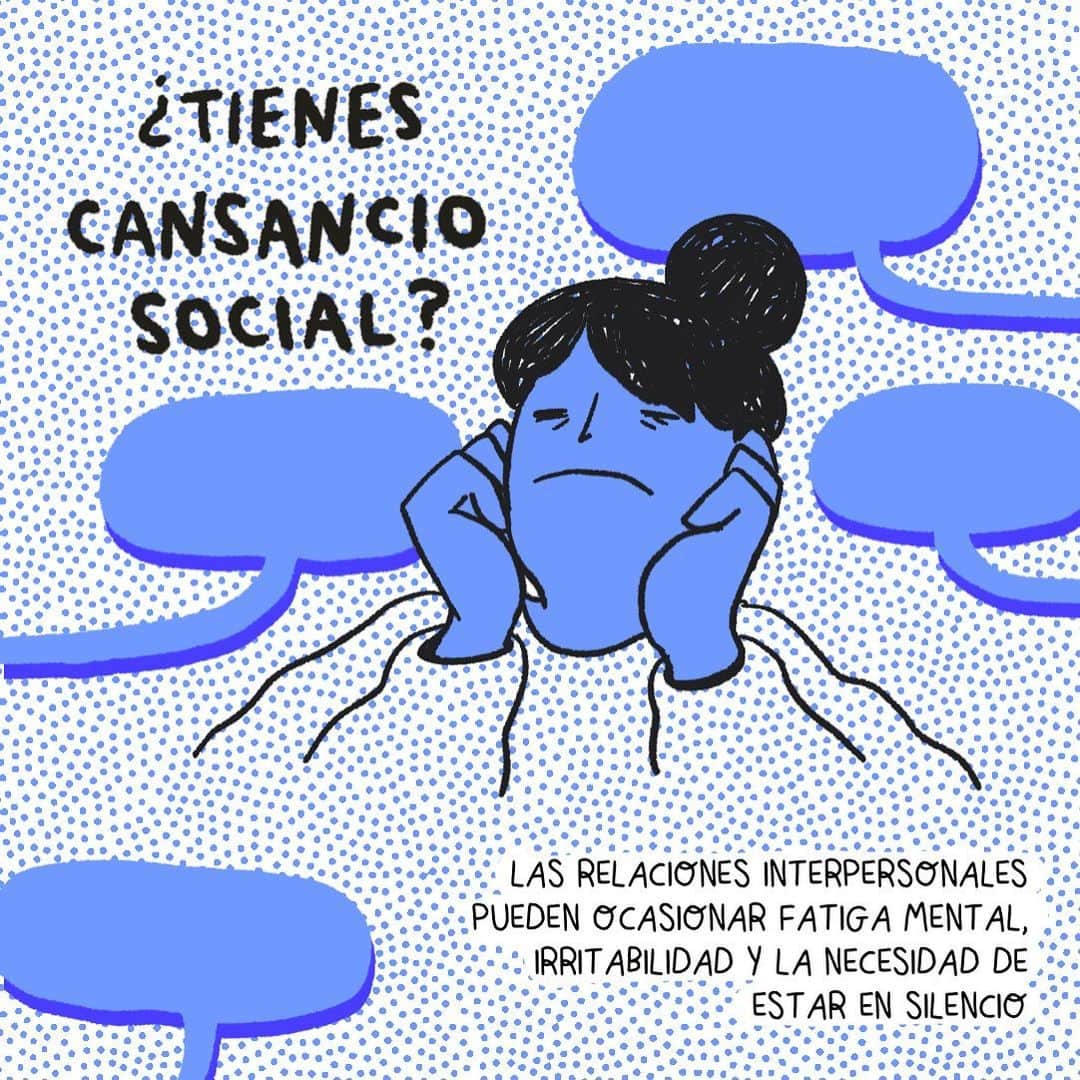 Vogue Españaのインスタグラム：「¿Cómo manejar la fatiga social? El cansancio físico y mental que pueden provocar las relaciones interpersonales es un estado de ánimo del que cada vez se habla más. En el link de la bio, abordamos con varios psicólogos la manera de afrontar esta resaca emocional. ▪️Ilustraciones: @rociodiestra  ▪️Texto: @anamoralesromero」