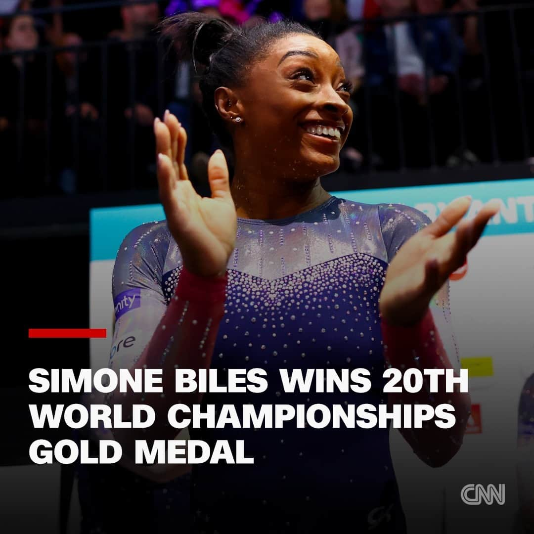 Cnn Cnninstagram Simone Biles Won Her Th World Championships Gold Medal As The