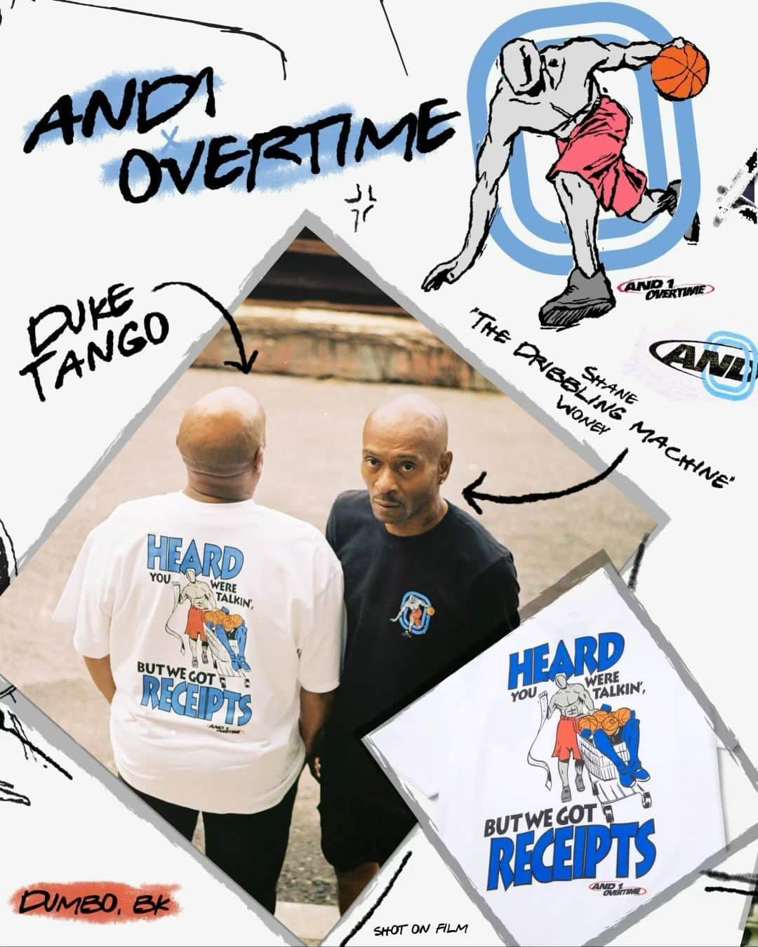 アンドワンのインスタグラム：「OH BABY 🗣️ Overtime x AND1 dropping TOMORROW 🚨」