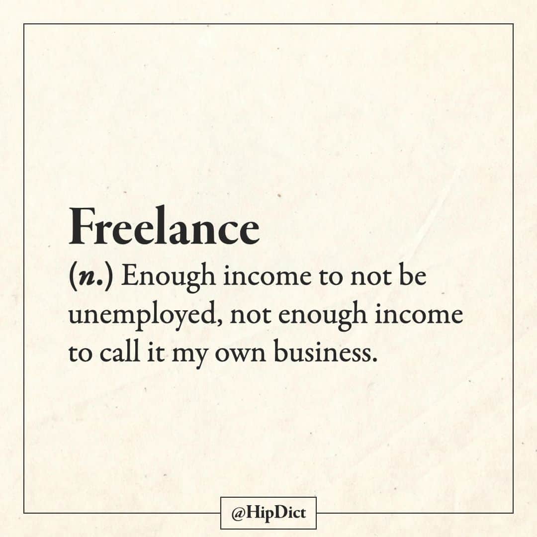 8dictのインスタグラム：「I'm a freelance intern.」