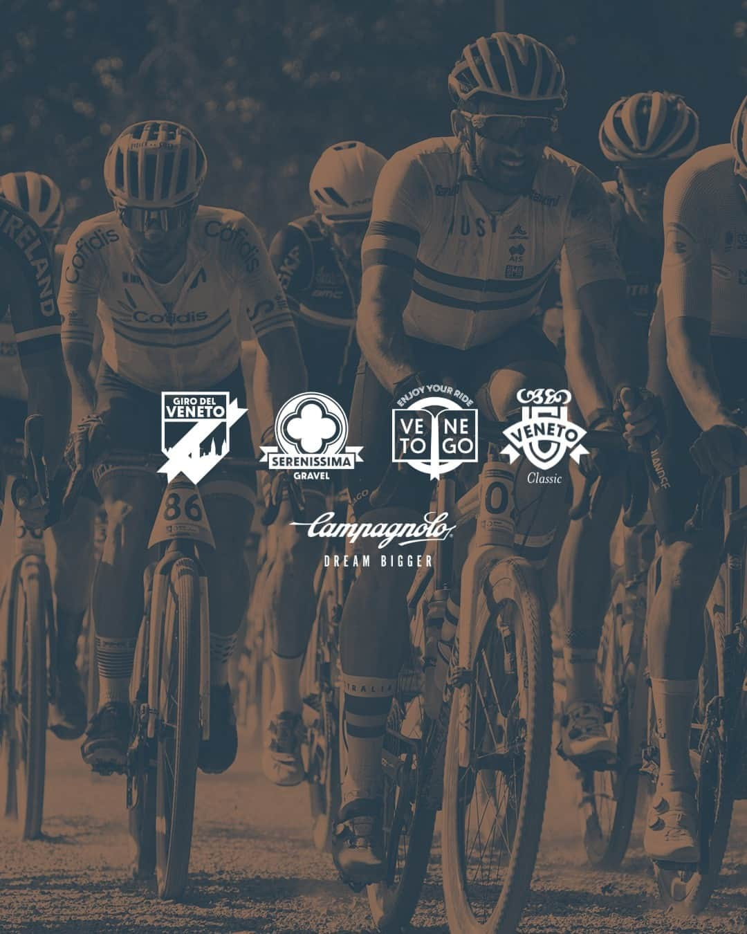 カンパニョーロのインスタグラム：「Ride the Dreamland with Campagnolo and embark on a journey with us to #DreamBigger  4 incredible events over 4 days, for the pros and for you:  11th October - Giro del Veneto  13th October - Serenissima Gravel  14th October - VenetoGo  15th October - Veneto Classic  Follow us for exclusive content from this special event.  Are you ready to Ride the Dreamland?  @girodelveneto @venetoclassic  @serenissimagravel   #Campagnolo #SerenissimaGravel #VenetoGo #VenetoClassic #GirodelVeneto #RidetheDreamland」