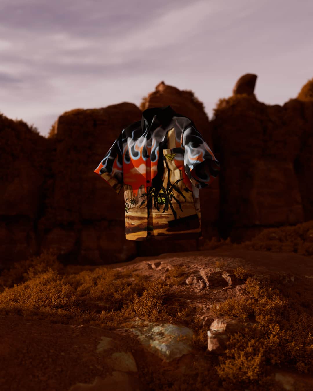 のインスタグラム：「The October #PradaTimeCapsule is here.  Starting today, October 5th, a series of limited-edition shirts drop, along with an accompanying gifted #NFT. Available on Prada.com for 24 hours only, while supplies last. Discover more via the link in bio.」