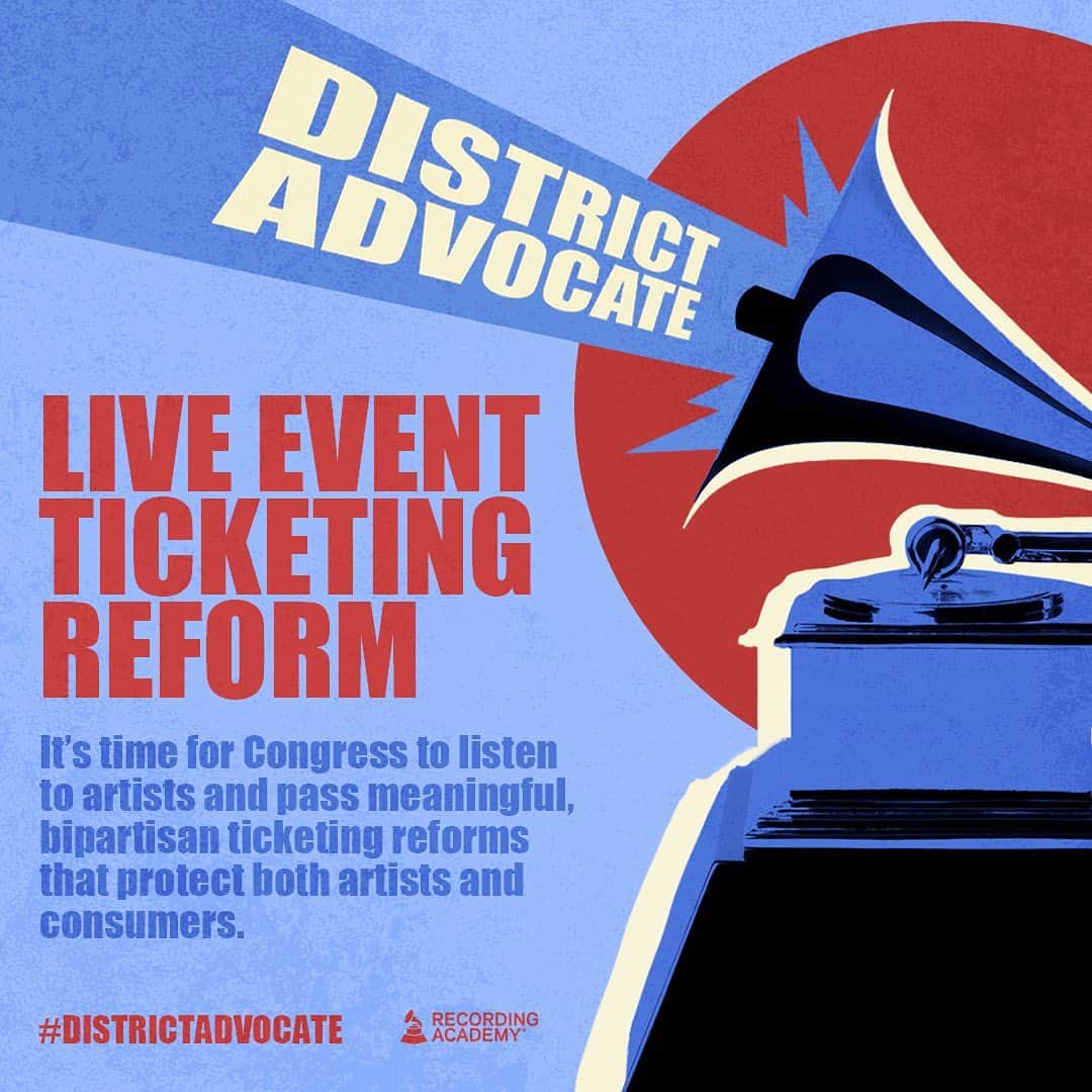 The GRAMMYsさんのインスタグラム写真 - (The GRAMMYsInstagram)「The #RecordingAcademy’s annual #DistrictAdvocate Day is here! 📣   🎶 Across the country, Academy members will advocate for music creators’ rights and pro-music legislation in their local districts. The Live Event Ticketing Reform aims to restore integrity and fairness to the concert ticketing marketplace. Comprehensive reform is needed to protect artists, fans, and small businesses.  📲 #SupportMusic with us and urge your Member of Congress to do so too at the link in our bio. #DistrictAdvocate」10月6日 1時16分 - recordingacademy