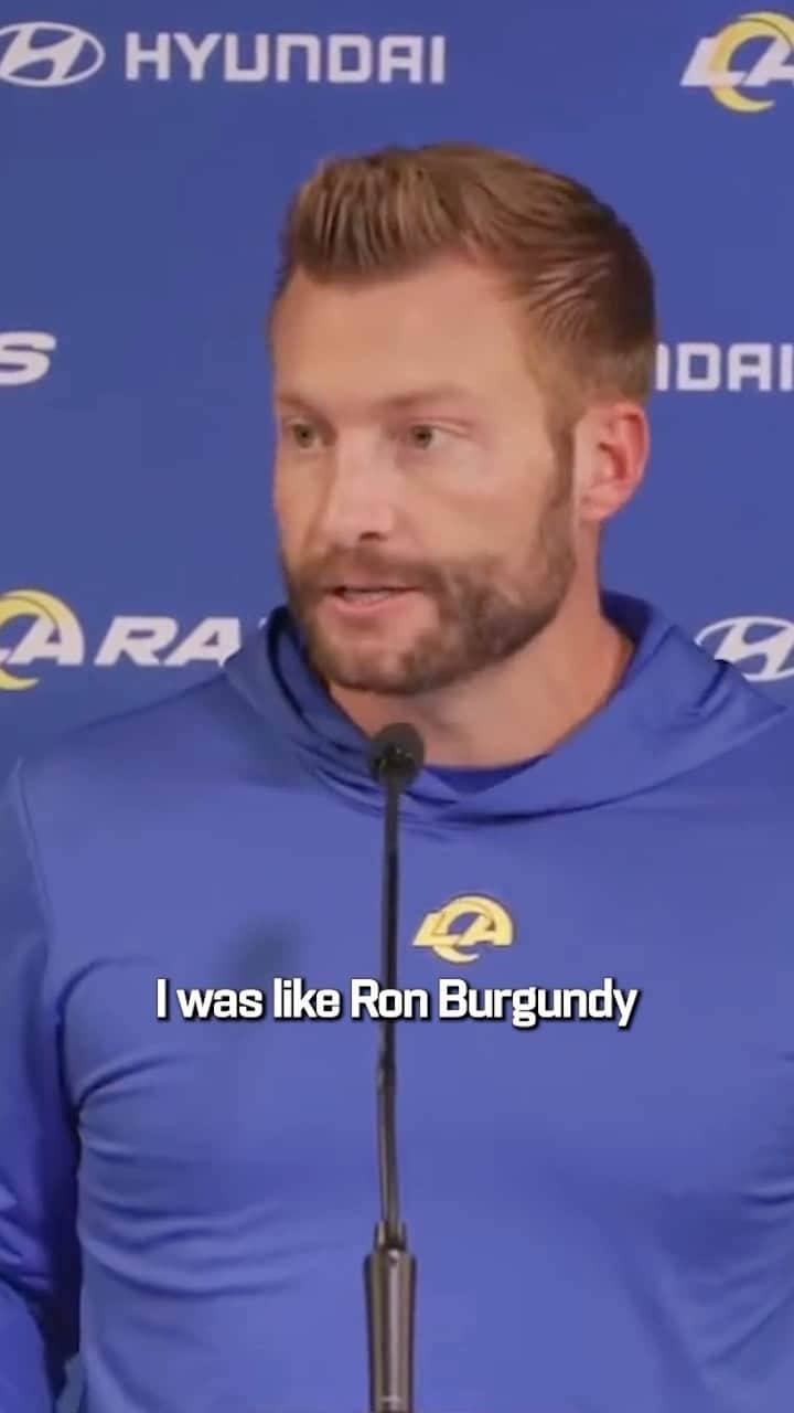 NFLのインスタグラム：「Sean McVay will read anything that is put on that teleprompter 😂  (via @rams)」