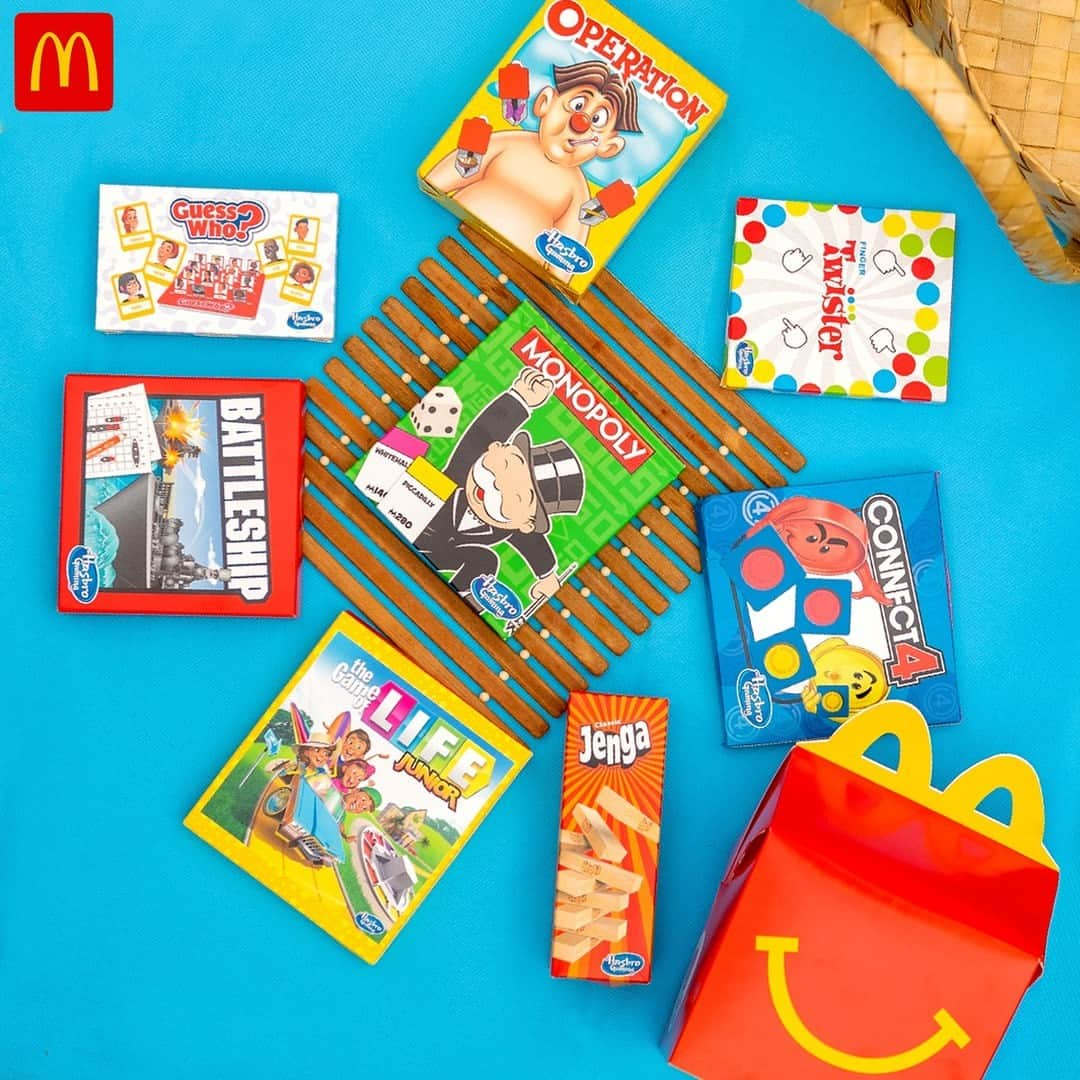 McDonald's Philippinesのインスタグラム：「Brb switching to gaming mode. 🤔💭 Pa-McDelivery na ng Happy Meal and get your Hasbro Gaming favorites today!」