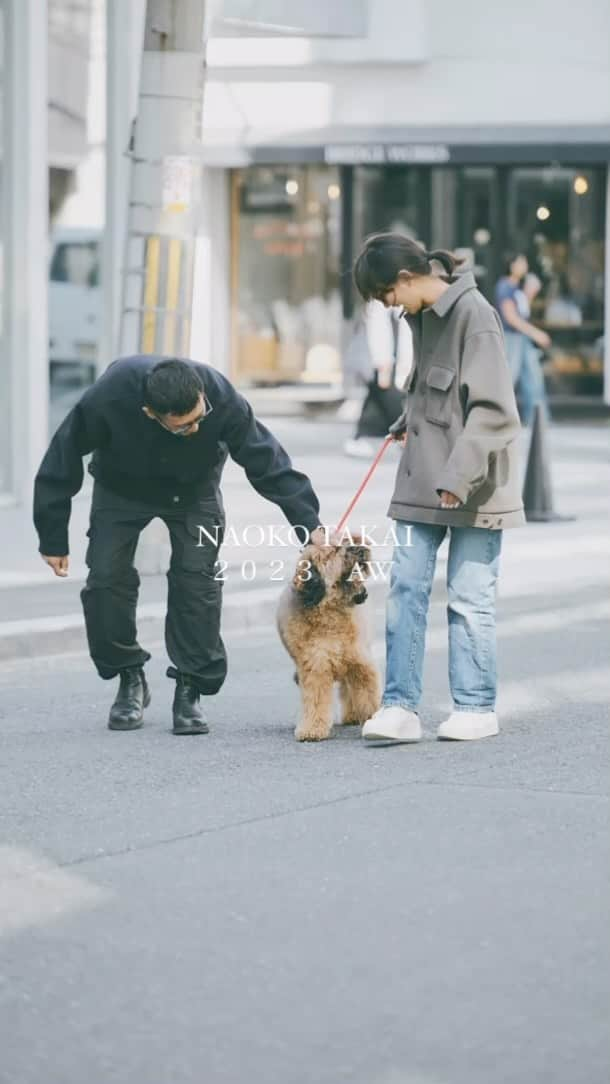 高井直子のインスタグラム：「@naokotakai_official  ２０2３AW  JAKET for MEN  10/11-17 OSAKA POPUP UMEDA HANKYU 4F  11/3-5 TOKYO POPUP RAND AOYAMA  thanks! model @yoshio_44000  @pom_ronland   photo @knt_myk」