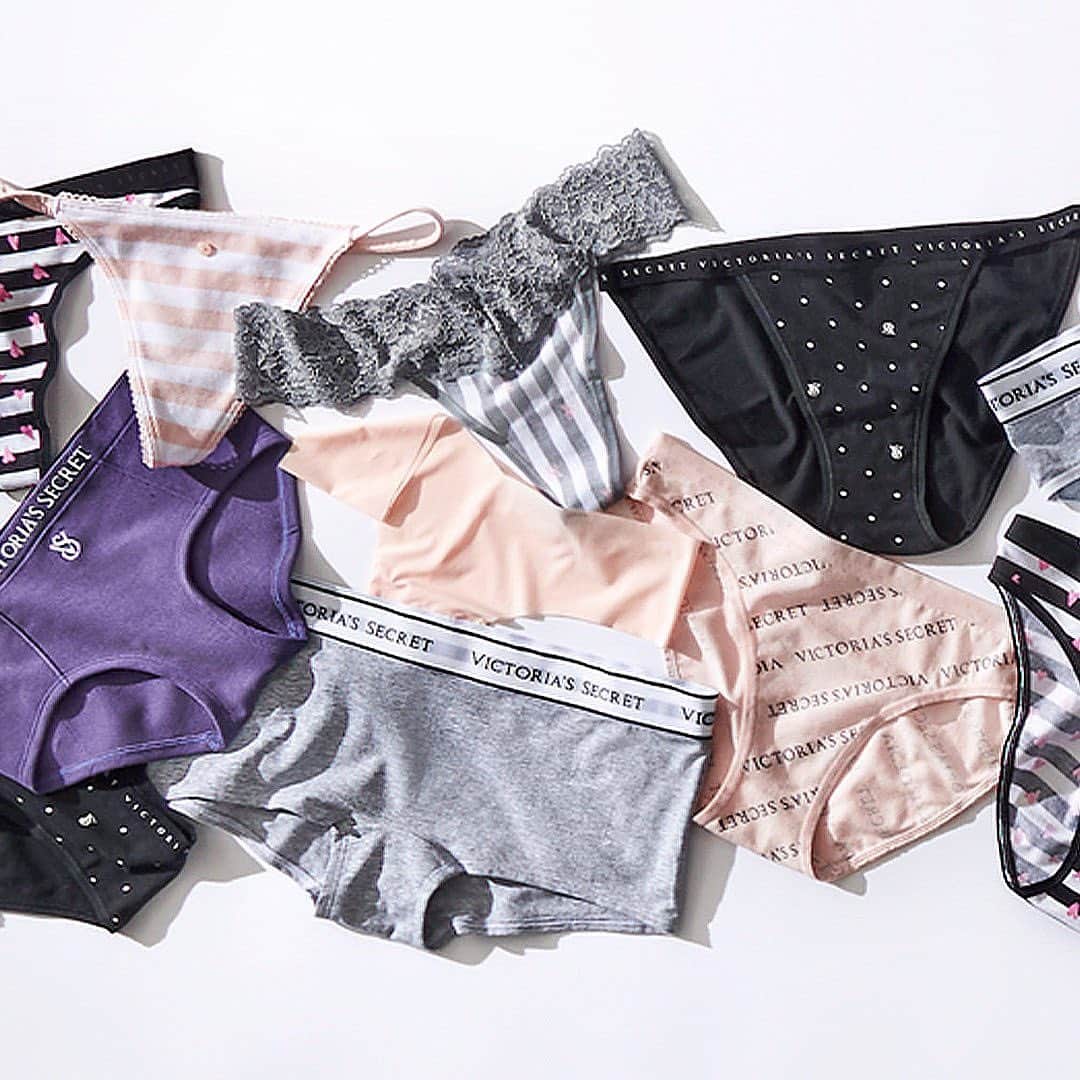 のインスタグラム：「You know it, you love it—10/$38 Panties is back for THIS WEEKEND ONLY. Cotton or lace? Thong or Bikini? Good thing you don’t have to choose. The Big Fall Sale is happening now and it’s giving you every reason to update your top drawer this season.」