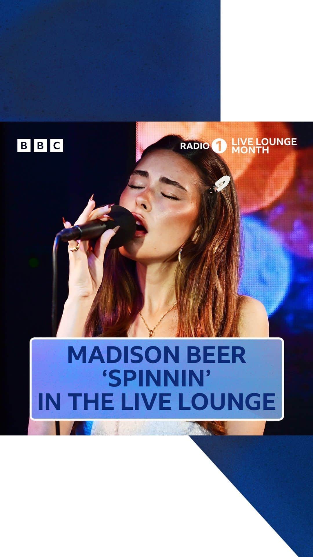 のインスタグラム：「those vocals though 🤯🫶  watch @madisonbeer’s #livelounge in full on @bbciplayer 🤍」
