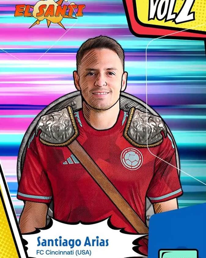 サンティアゴ・アリアスのインスタグラム：「Muy feliz por la convocatoria y por representar a mi país nuevamente!!! 🇨🇴⚔️⚽️🇨🇴 #todossomoscolombia」