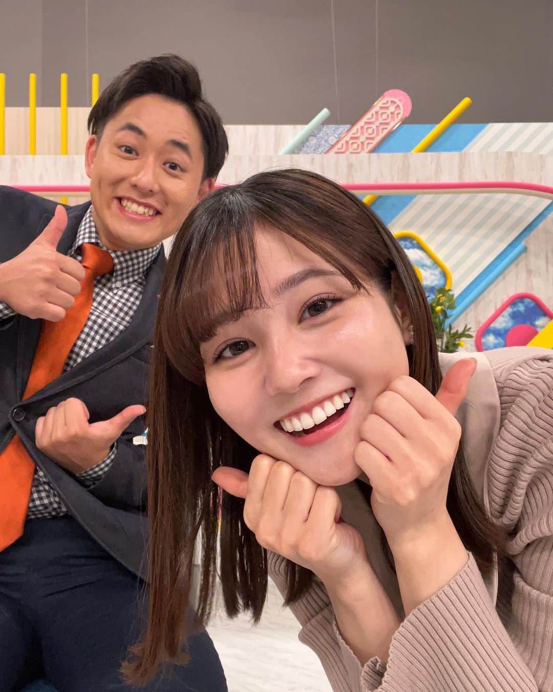 髙橋大悟さんのインスタグラム写真 - (髙橋大悟Instagram)「#ご報告 #新番組  #7スタい〜な  今日から始まった新番組！ 『7スタい〜な』  これまで7スタライブでご一緒してきた、中原先輩と暮らしのヒントになる情報をお送りします！！🤩  新番組「7スタい〜な」 どうぞよろしくお願いいたします！🙌🙇‍♂️  #い〜なポーズ👍👍 #中原みなみ #髙橋大悟 #テレビ東京アナウンサー #テレ東」10月6日 13時29分 - daigo_takahashi_tx.777