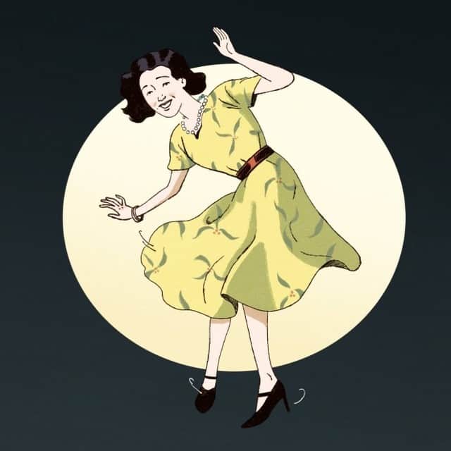 のインスタグラム：「The newest NHK “asadora” morning drama will shift to music as the new series, “Boogie-Woogie,” focuses on Suzuko Hanada, a young woman who dreams of becoming a singer. The character, played by the single-named actress Shuri, is based on Shizuko Kasagi, the “Queen of Boogie.”  While only Kasagi’s most famous song, 1947’s “Tokyo Boogie-Woogie,” is known by a younger demographic today — largely thanks to cover versions — she was a household name in the postwar era, and her life and career should be familiar to most of the asadora’s female (and mostly retired) demographic.  But even before the war, Kasagi was breaking new ground for women. Read more about her life with the link in our bio.  🎨 @chuanming_ong  #japan #culture #news #japantimes #日本 #文化 #ダンス #ニュース #朝ドラ #ジャパンタイムズ #💃🏻」
