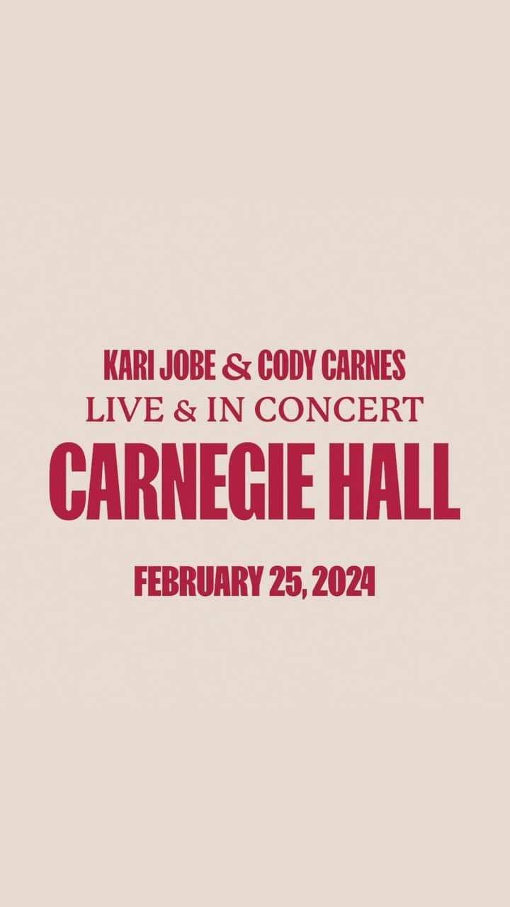 カリ・ジョブのインスタグラム：「We can’t believe we get to do this..  Worship at Carnegie Hall???  WITH A CHOIR AND ORCHESTRA?? 😱😱😱  Wow.. it’s going to be one of the most special moments in the presence of God.. we are so excited!  Tickets are available! Come join us!」