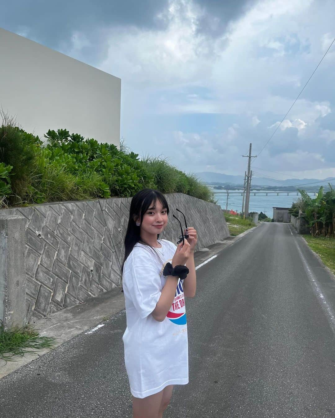 星野愛美さんのインスタグラム写真 - (星野愛美Instagram)「. 念願のオリオンTシャツ🥺 . . . . . . . . . #シブサン　#shibu3project  #アイドル　#モデル　#サロンモデル　#被写体　#ロングヘア　#オリオンビールtシャツ  #沖縄　#05 #高校生　#jk #ljk #ootd #instagood #followｍe」10月6日 8時50分 - aimi._.nn08