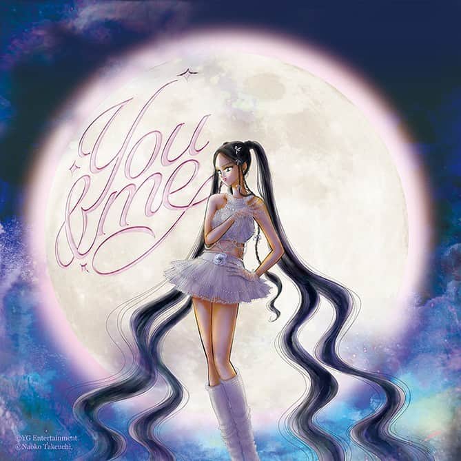 Sailor Moonのインスタグラム：「✨🌙 Holy!!! Naoko Takeuchi did @jennierubyjane’s single artwork and it’s beautiful & Sailor Moon! Looking forward to listening the single while enjoying the artwork! 🌙✨  #jennie #blackpink #naokotakeuchi #sailormoon #セーラームーン」