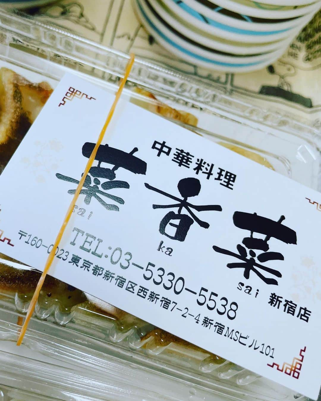 向清太朗さんのインスタグラム写真 - (向清太朗Instagram)「餃餃餃〜！ お持ち帰りでも餃子を食べたい！ということで新宿菜香菜さんの餃子だ餃〜！ 結局冷めても美味しい餃子が本物！こういうふとした出会いで美味しいの食べられるのが餃子の良いところだ餃〜！  #餃子 #焼き餃子 #菜香菜 #餃子君 #餃子とは一期一会 #いや #一餃一会 #やな #な #天津向 #川島ねごと #餃餃餃」10月6日 13時16分 - tensinmukai