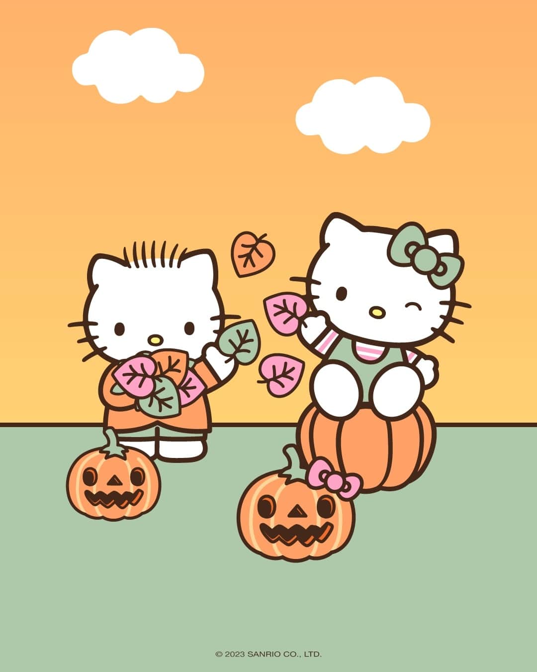 Hello Kittyさんのインスタグラム写真 - (Hello KittyInstagram)「You and who? 💞🍁 Tag them!」10月6日 23時00分 - hellokitty