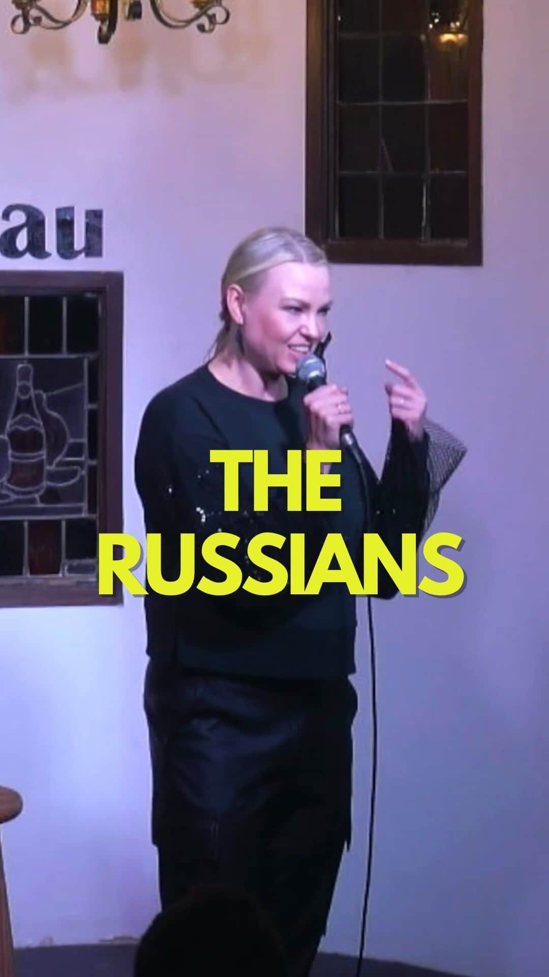 イリナ・ヴォロニーナのインスタグラム：「Truth about the Russians 😳 #standupcomedy #russian」