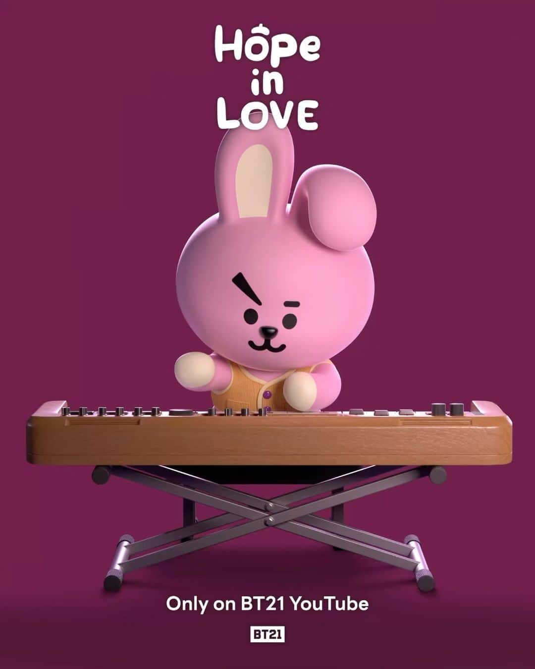 BT21 Stars of tomorrow, UNIVERSTAR!のインスタグラム：「“My hope has always been...✨ “ . . . Check out what BT21 has dreamed of.   👉🏻<Hope in Love> starring BT21 💜 October 18, coming soon!  #BT21 #COOKY #dream #hope #comingsoon #HopeInLove #DotoheeVillage」