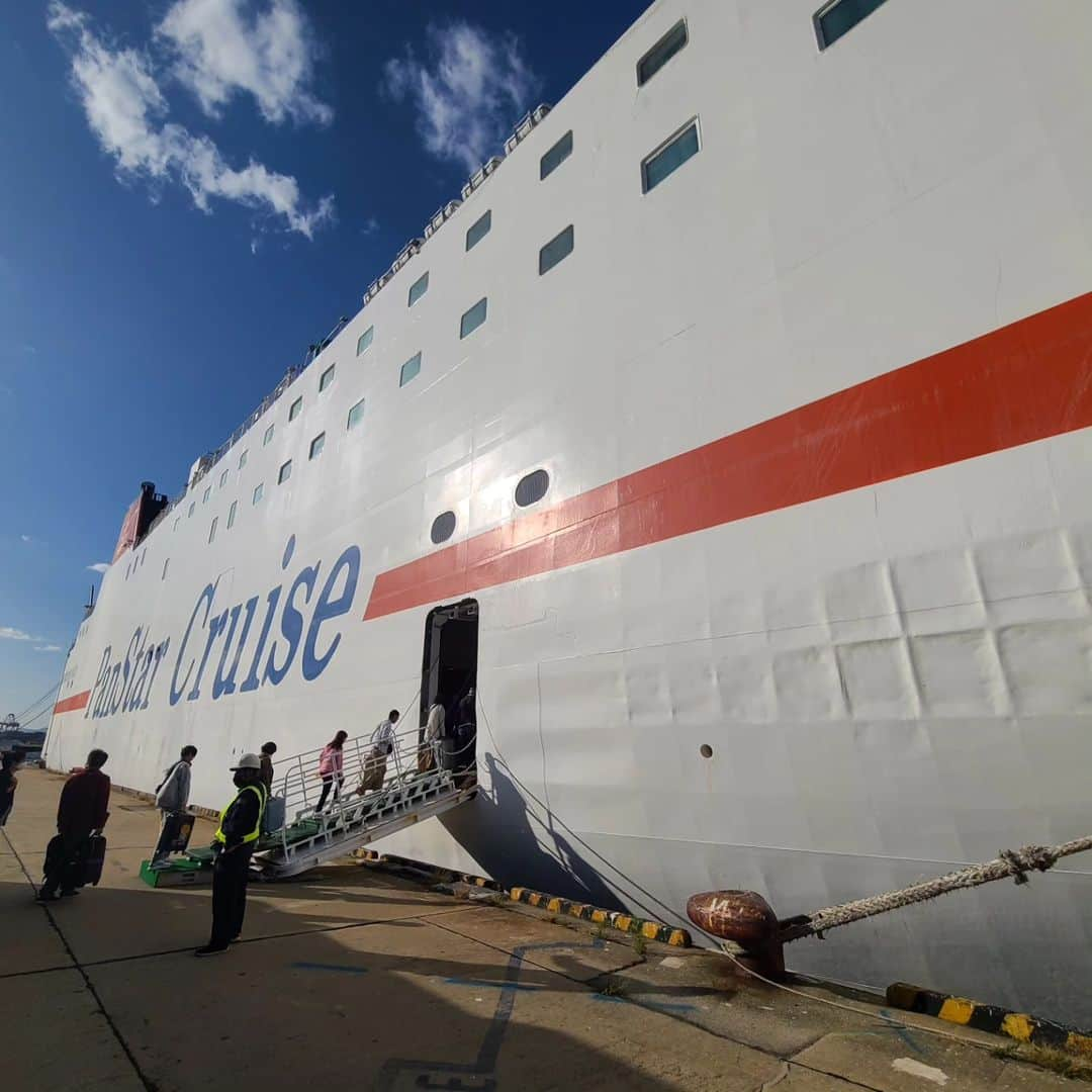 桂團治郎のインスタグラム：「久々のフェリー🚢⁡ ⁡⁡ ⁡さんふらわあじゃないのは初めてかも‼️⁡」