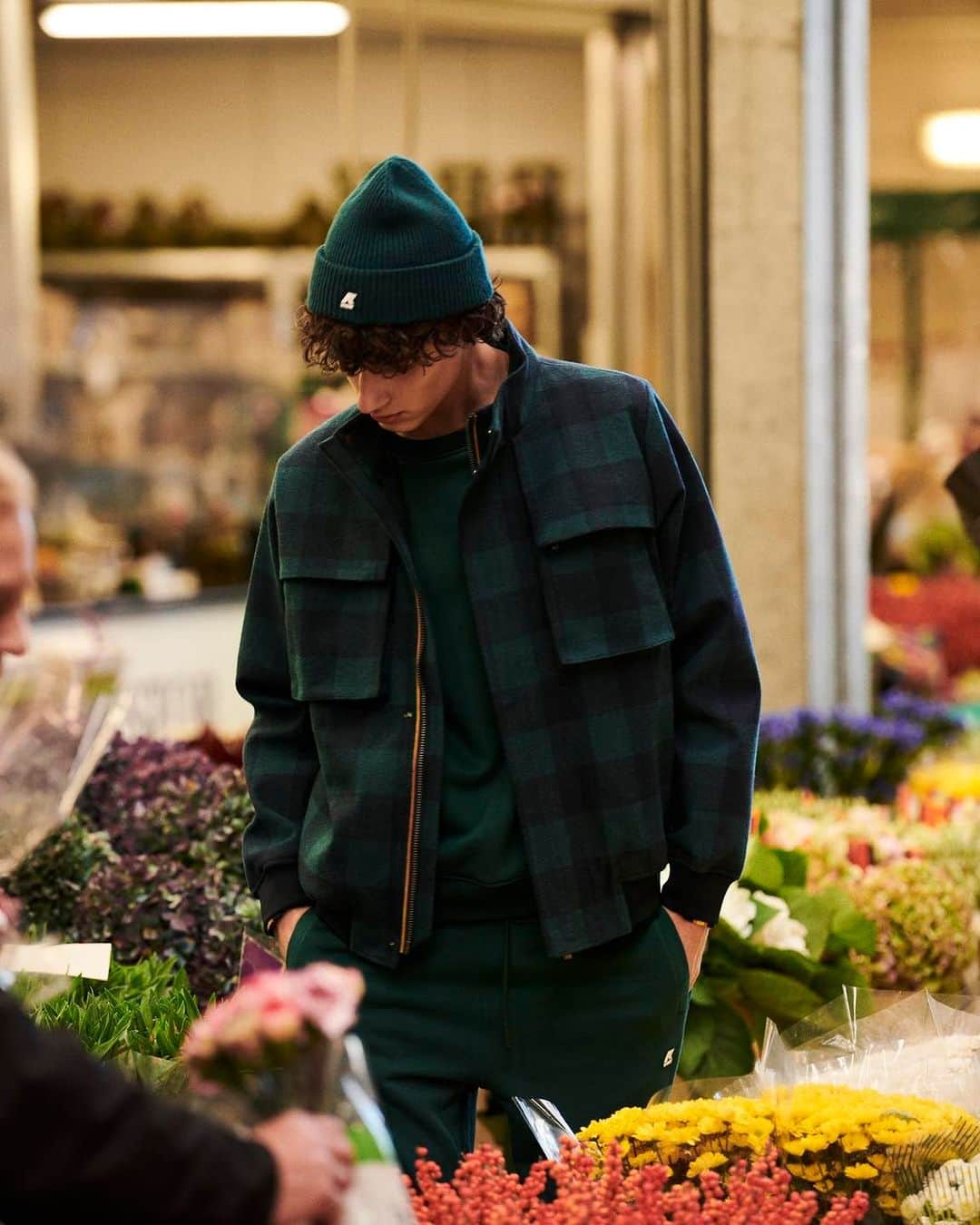 ケイウェイのインスタグラム：「Elevate your casual style with the check wool jacket,designed to enrich your everyday fashion.   #KWAY」