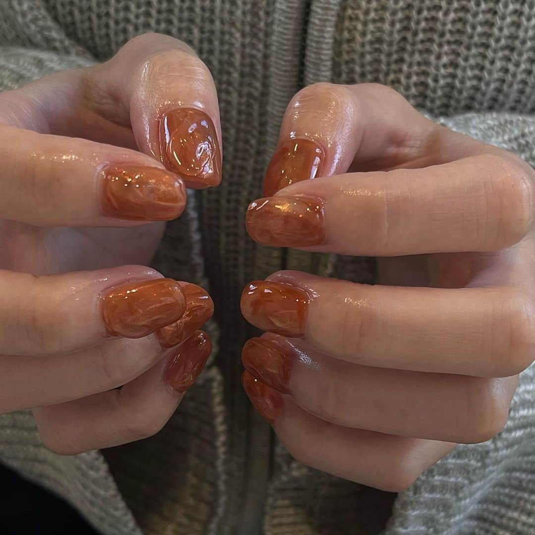 MIKI OKAMOTOのインスタグラム：「. とろ艶🤤🍊🍑  .」