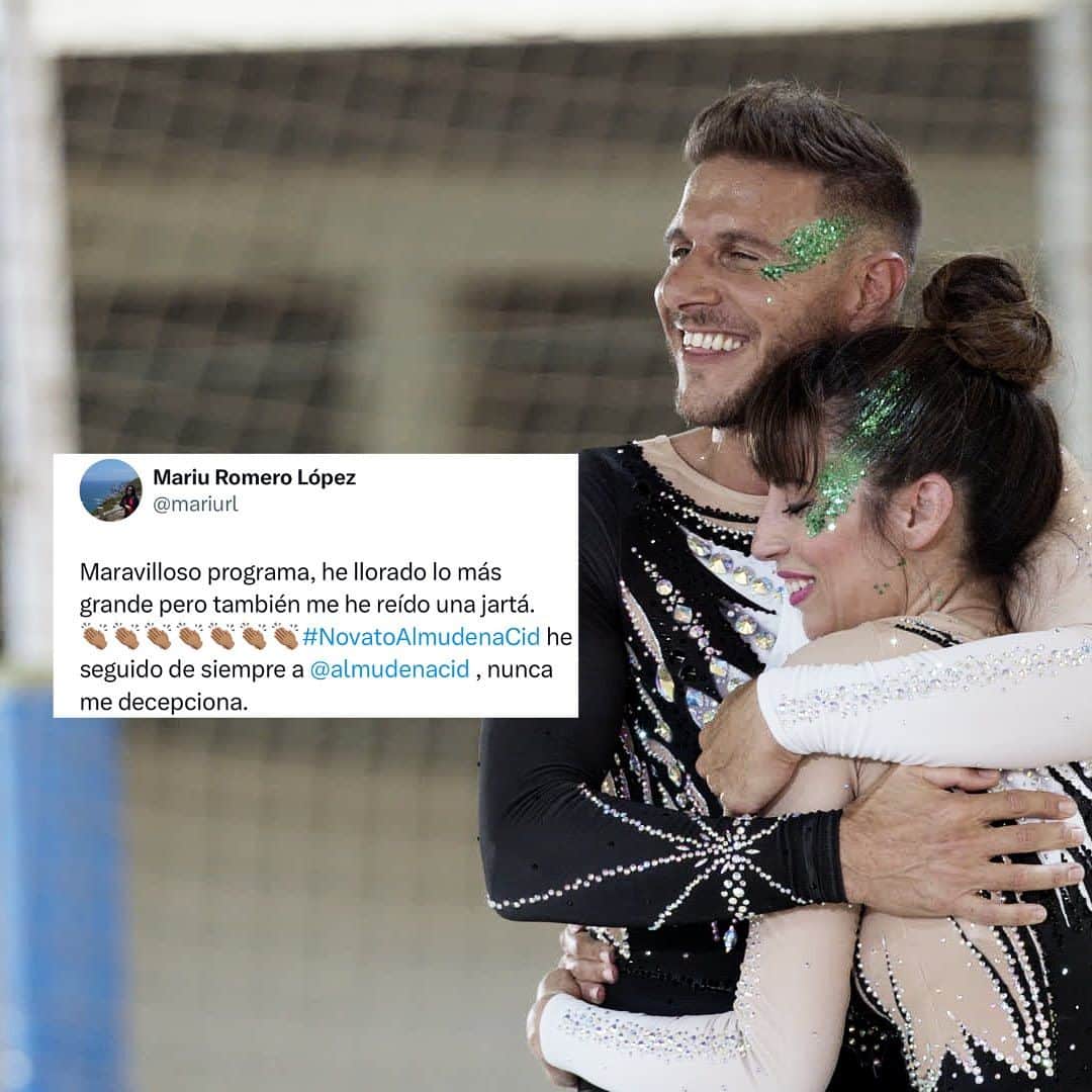 ホアキン・サンチェスのインスタグラム：「Desde hace cuatro semanas los viernes nos gustan todavía un poquito más y es que no sabéis la ilusión que nos hace que disfrutéis #JoaquinElNovato tanto como nosotros 🥹💞   Gracias @almudenacid por lo de ayer que fue un auténtico regalo, y a ti, @joaquinarte gracias por ser tan autentico, gracias por TANTO 🤩」