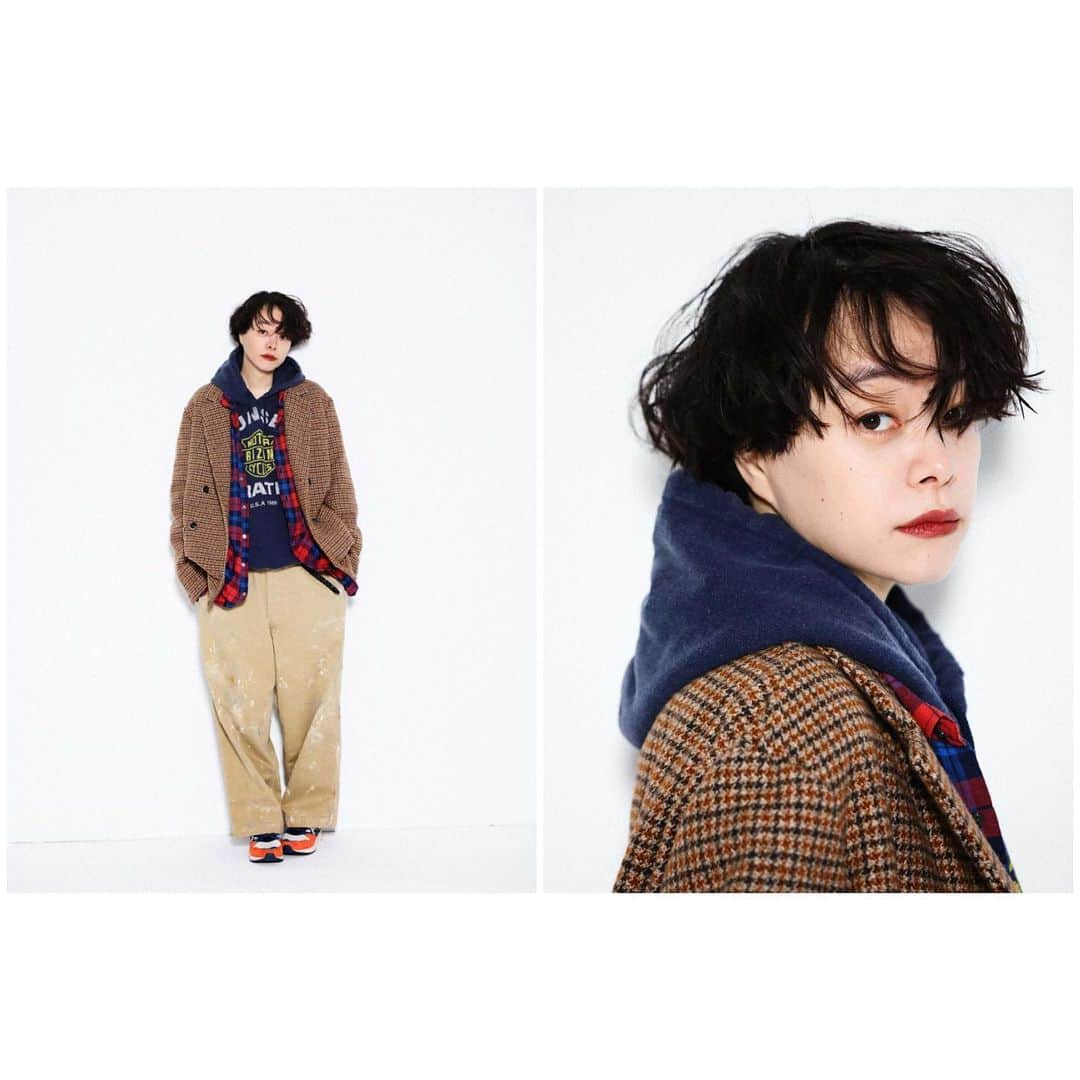 Kanocoのインスタグラム：「【 journal standard luxe 】 2023 autumn&winter 公開になりました！！！ OTONA BOYISHがテーマです。 今回も大好きな大好きな ラックスの洋服がたくさん着られて、 とっても幸せな一日でした✨ ぜひご覧いただけたら嬉しいです🤵🏻‍♀️」