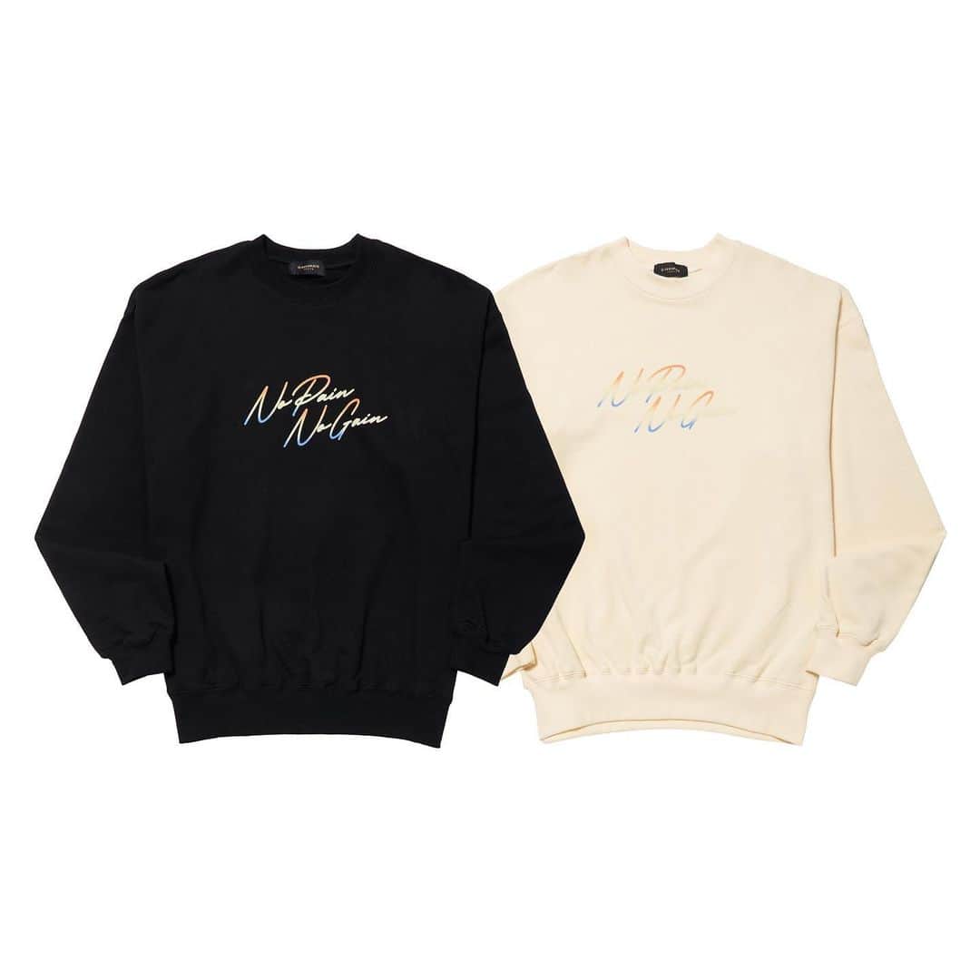 のインスタグラム：「24karats×数原龍友 コラボレーション第4弾 NO PAIN NO GAINアイテムラインナップ公開！  NPNG Logo Crew Neck PRICE：￥15,950 COLOR：Black, Beige SIZE：M/L/XL  ■販売日 10月28日(土)、29日(日)  ■開催時間 11:00-18:00  ■販売場所 the 508 山梨県南都留郡山中湖村平野508-113  24KARATS ONLINE STORE https://verticalgarage.jp/NPNG_2023  イベント期間の10月28日(土)～29日(日)24karats ONLINE STOREでもアパレル商品の販売致します。 ONLINE STOREでの販売は10月28日(土)12:00から販売致します。  ■販売日 10月28日(土)、29日(日)  ■開催時間 11:00-18:00  ■販売場所 the 508 山梨県南都留郡山中湖村平野508-113  ■イベント入場について 今回イベント会場が遠方になる為、チケット当選者の方へ往復バスチケットのご案内を別途させて頂きます。 ※往復バスチケットは数に限りがございますので予めご了承ください。 ※往復バスチケットは別途料金が発生いたします。  ■ticketbook受付期間 10月6日(金)15:00～10月9日(月・祝)23:00  詳細につきましてはticketbookをご確認下さい。 https://uat.e-ticketbook.com/nopain-nogain/2310-tb/  @generations_official @24karatsofficial  #24karats #数原龍友 #generations #nopainnogain」