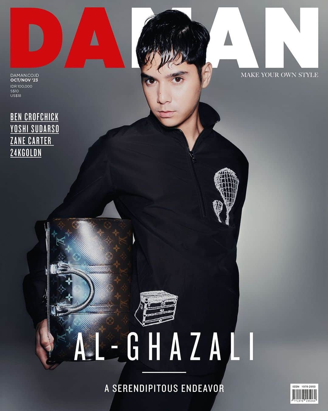 Al Ghazali Köhlerさんのインスタグラム写真 - (Al Ghazali KöhlerInstagram)「DA MAN Magazine October/November 2023 Issue ft. Al-Ghazali (@alghazali7) in @louisvuitton⁠ ⁠ Catch the story and style inspos from the talented @alghazali7 in @louisvuitton, @ben_crof, going full circle with @yoshi_sudarso, the pop sensation @zaneecarter, the rap prodigy @24kgoldn and more insightful fashion features!⁠ ⁠ Available on our official Tokopedia Store ⁠(link in bio)⁠ For international readers email us at subscribe@destinasian.com⁠ ⁠-⁠----⁠ Embroidered technical cotton zipped shirt; ⁠ Keepall Bandoulière 35⁠ -⁠----⁠ Photography: @ikmalawfar⁠ Styling: @allyshanila⁠ Styling Assistants: @bagoesabyoso @_lar.ixxa_⁠ Photography Assistance: Mandra⁠ Grooming: @arimbi_mua⁠ Digital Imaging Artist @satriyawildan⁠ -⁠----⁠ #DAMANMagazine #LouisVuitton #AlGhazali #BenCrofchick #YoshiSudarso #ZaneCarter #24kGOLDN #Model #ModelLife #men #menstyle #style #outfit」10月6日 18時22分 - alghazali7