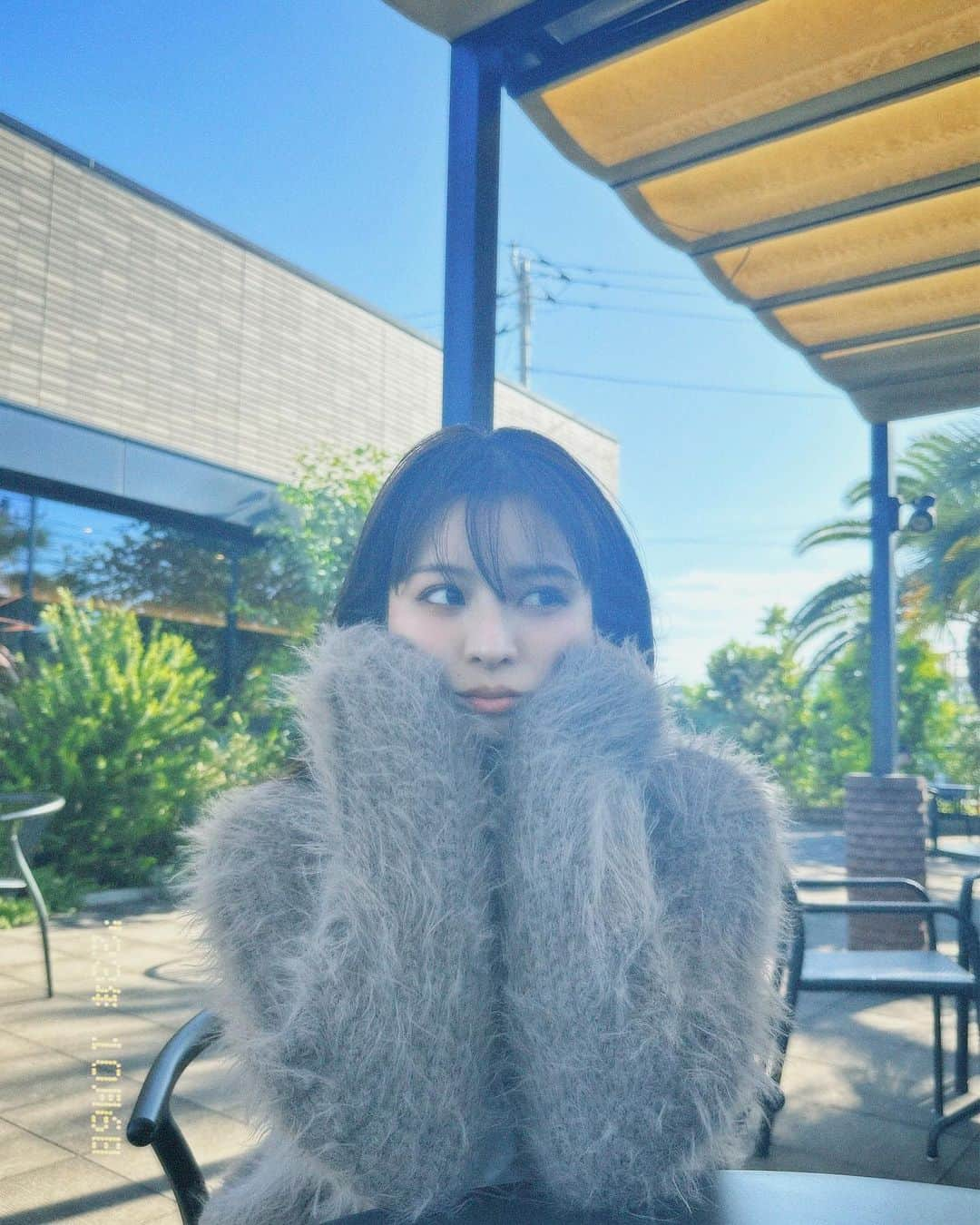 田中優衣のインスタグラム：「明日から3連休〜💘  このフィルター可愛い🎞️」