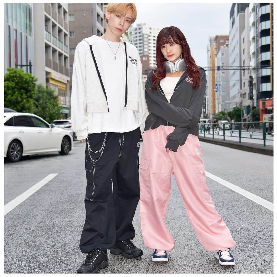 諸橋姫向のインスタグラム：「[Asianz×CHIP CLIP) アベイル(@gravail ）のオリジナルブランド CHIPCLIP(@chipclip_official)とのコラボ  #PR#アベイルコラボ#chipclip コラボ #avail#ASIANZ#アベイル#エイジアンズ #ユニセックス#韓国ファッション #ストリートファッション#ダンスコーデ #アベイルパトロール#アベイルコーデ#アベイル購入品」