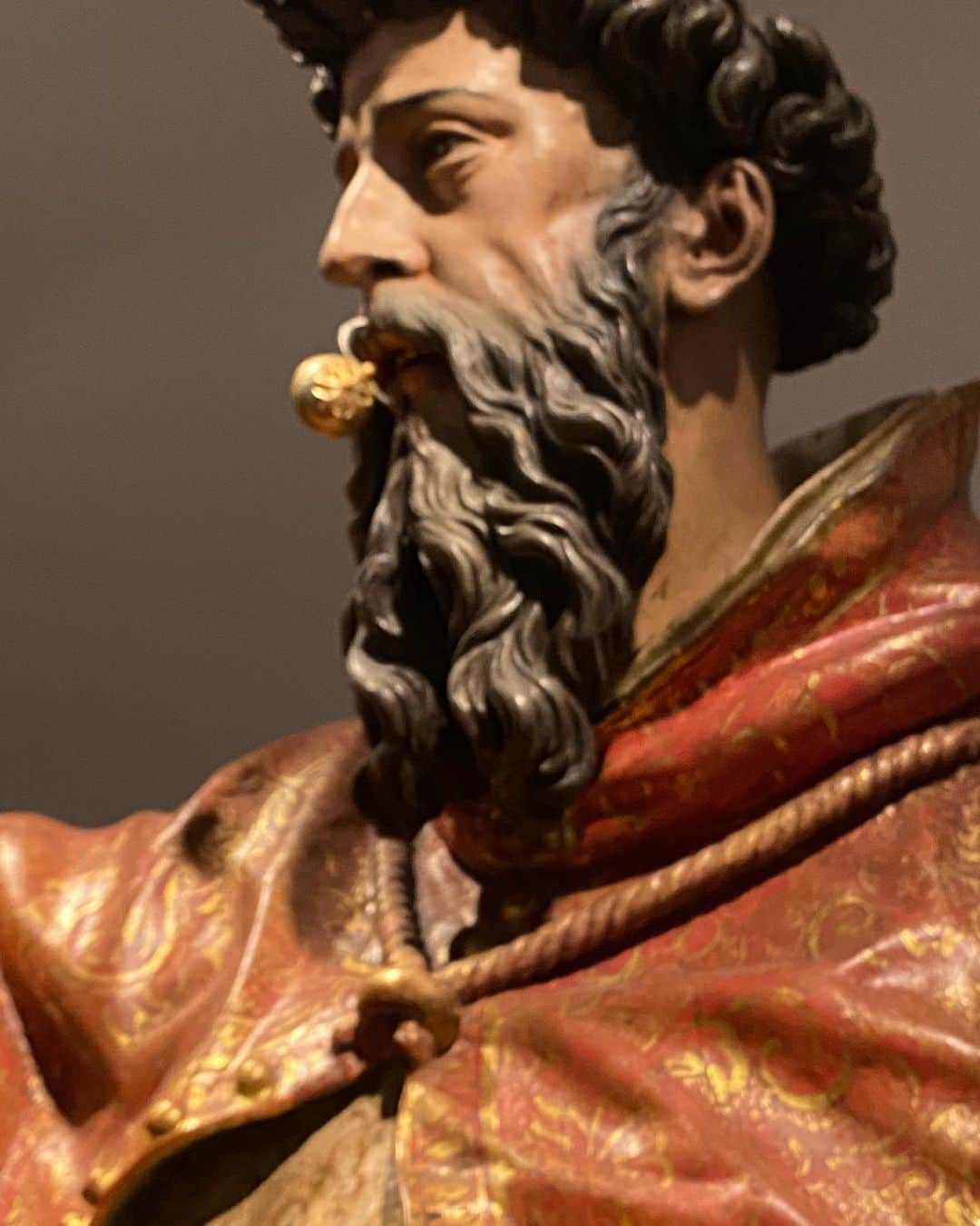 アムステルダム・タトゥー・ミュージアムのインスタグラム：「San ramon nomato with a golden petlock that closes his mouth.saint for pregnet woman#sevila#spain」