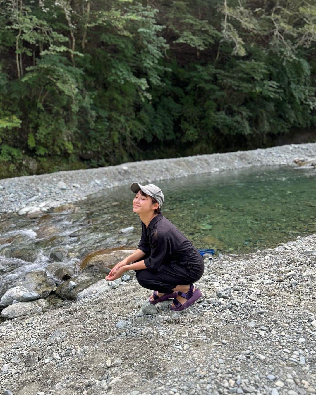 森岡朋奈さんのインスタグラム写真 - (森岡朋奈Instagram)「#川 #釣り」10月6日 19時28分 - morioka_tomona