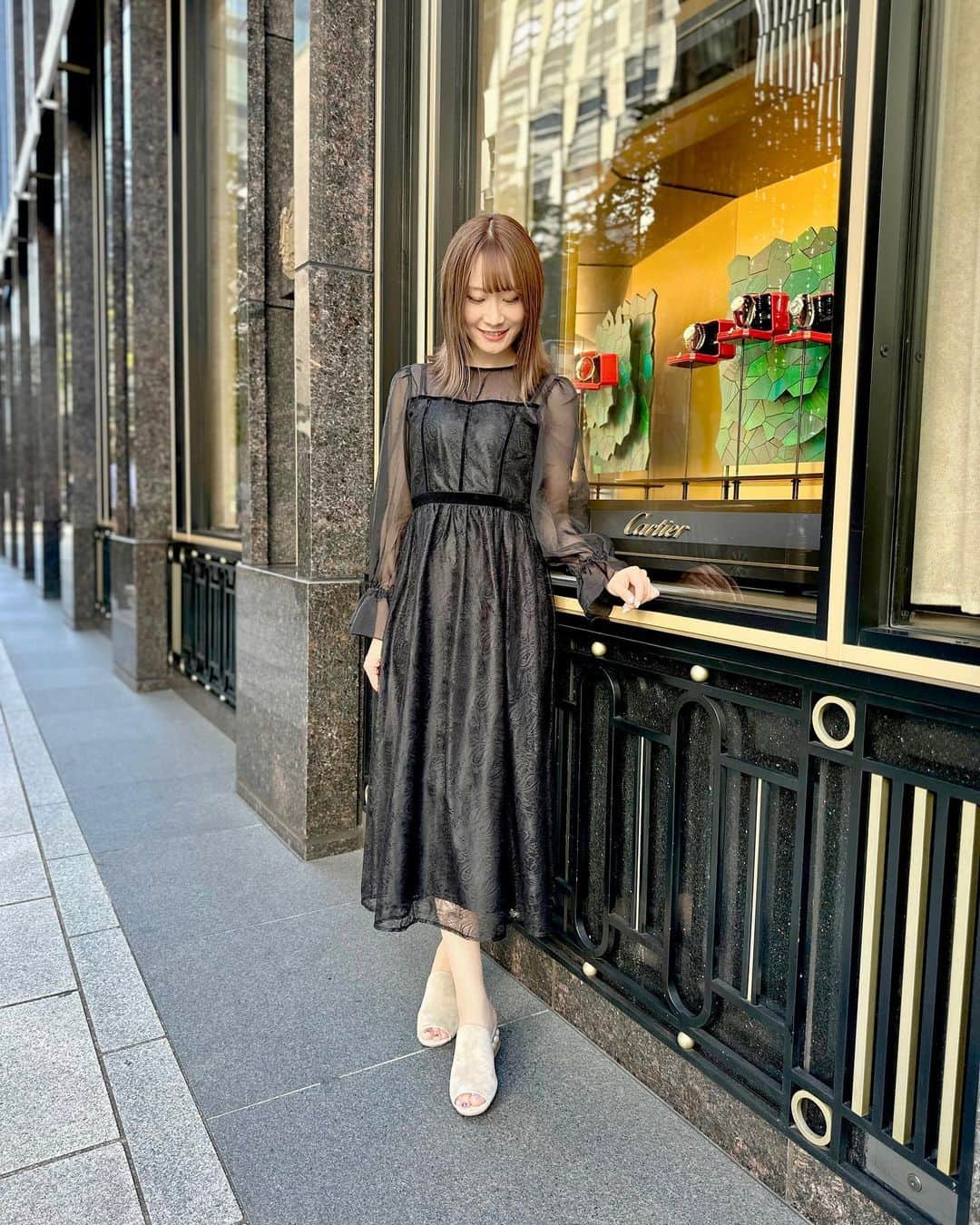 シェリエ　ベロアパイピングミニドレス シェリエ シェリエベロアパイピングミニドレスBK